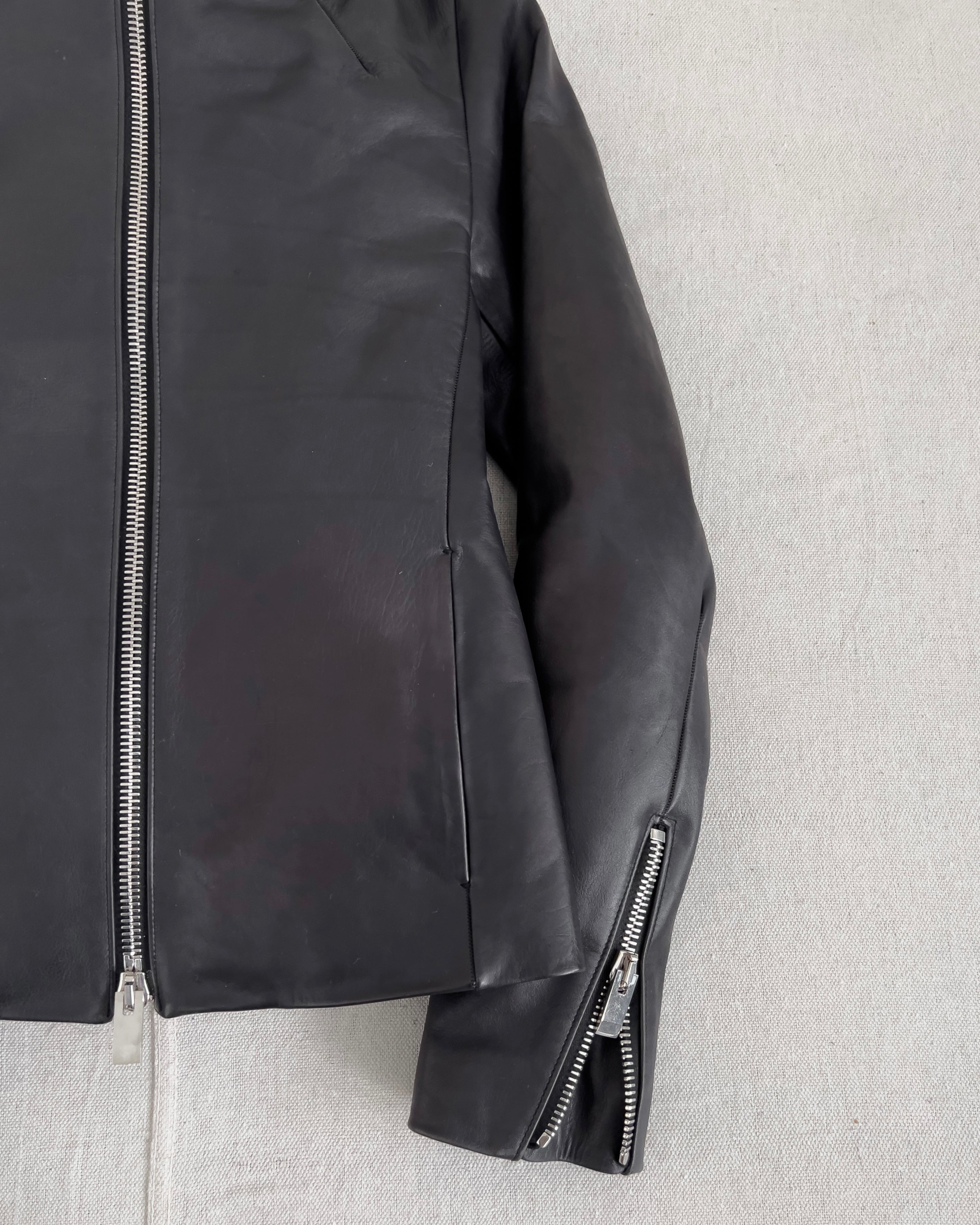 MN LAST by Shunsuke Kuratomi Avant Garde Leather Rider Jacket 
