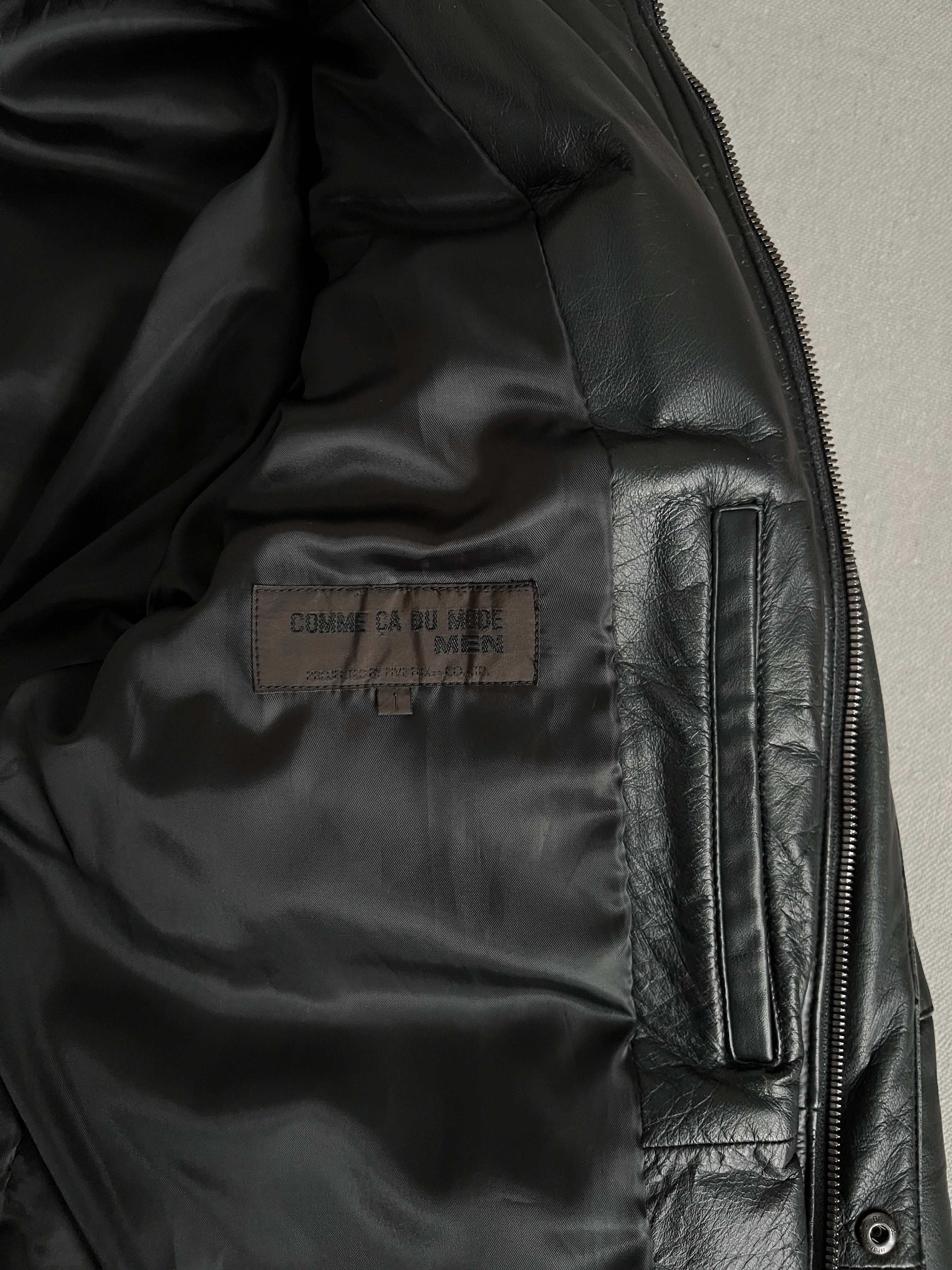 Comme Ca Du Mode Japan Horse Leather Down Puffer Coat