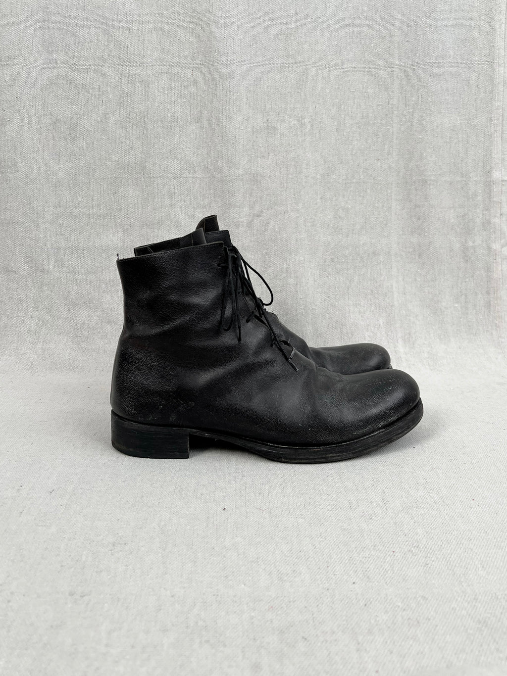 m.a+ S1B2 925 Staple Horsehide Laced Ankle Boots