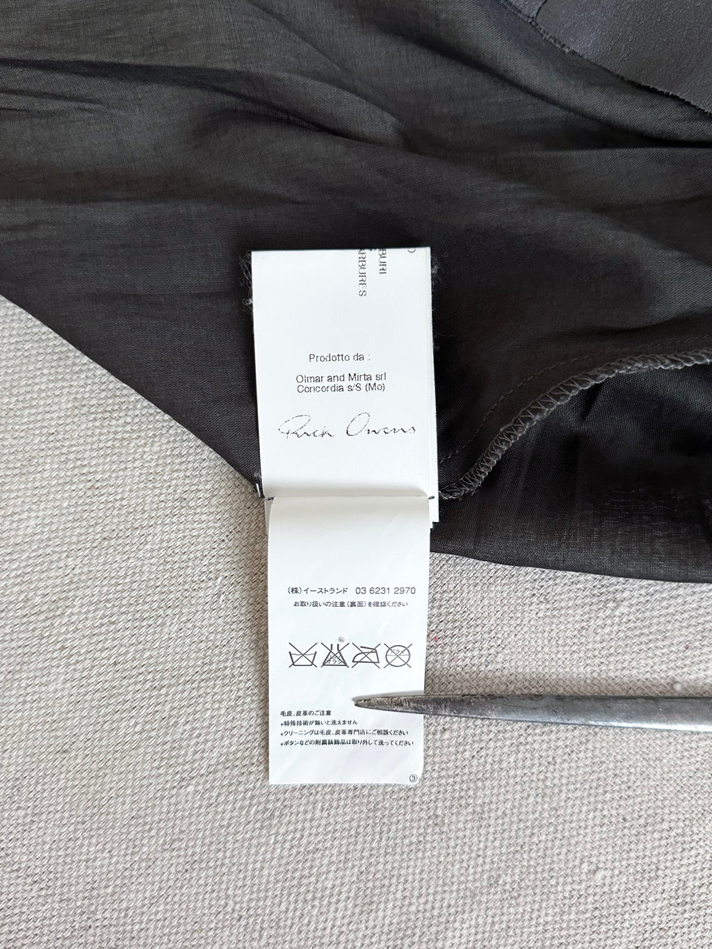 Rick Owens AW10 'GLEAM' Asymmetric Moto Zip Runway Leather