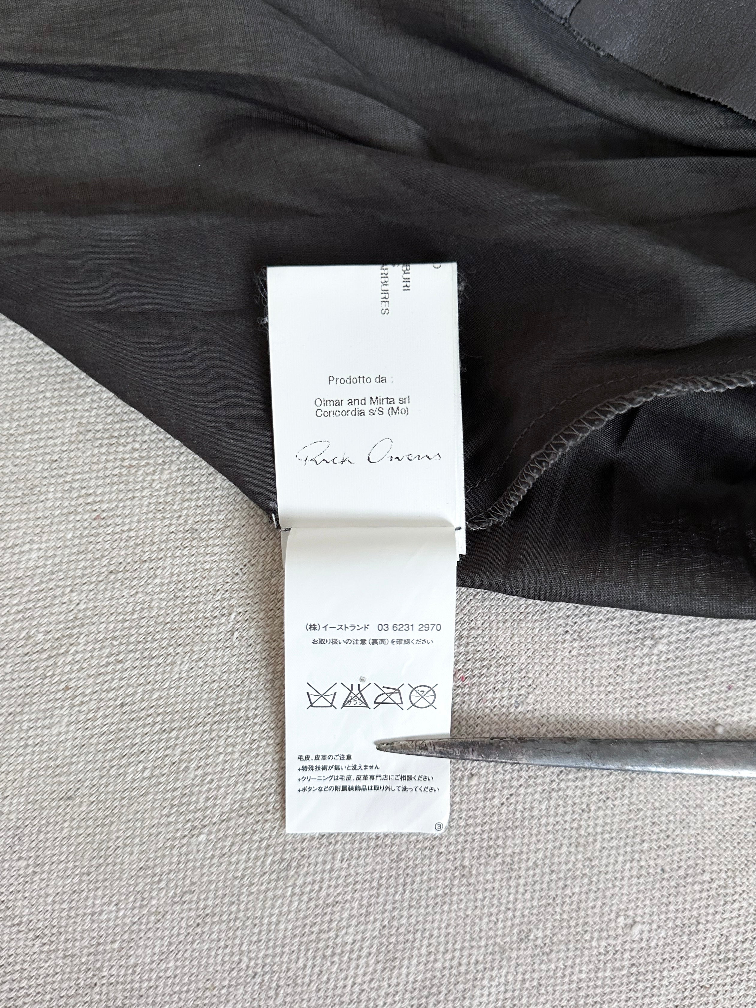 Rick Owens AW10 'GLEAM' Asymmetric Moto Zip Runway Leather