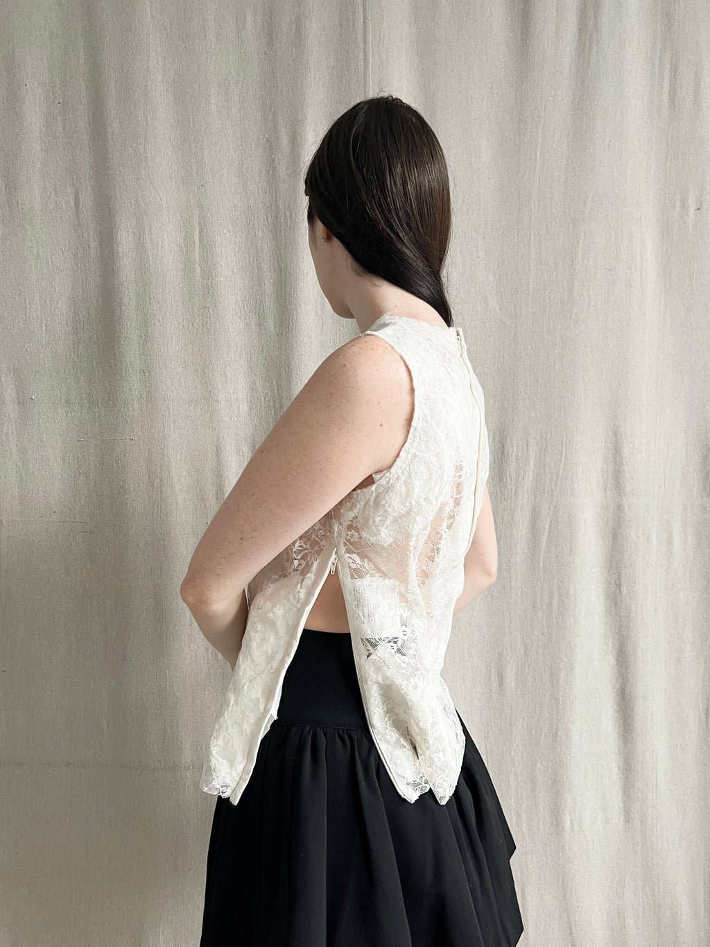 Comme des Garçons AW15 Tailored Lace Blouse