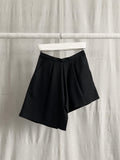 Yohji Yamamoto Femme AW12 Asymmetrical Pleated Skort