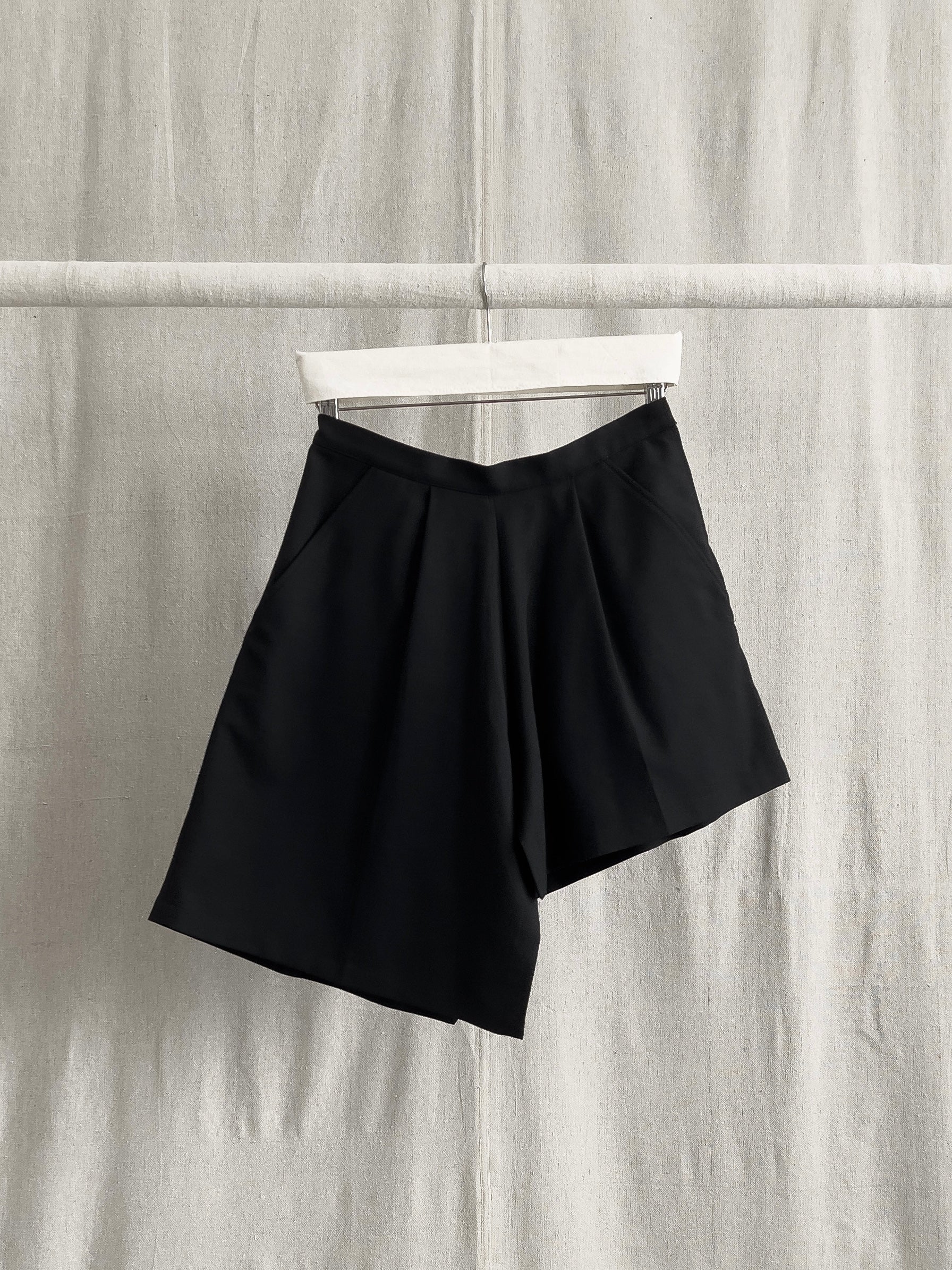 Yohji Yamamoto Femme AW12 Asymmetrical Pleated Skort