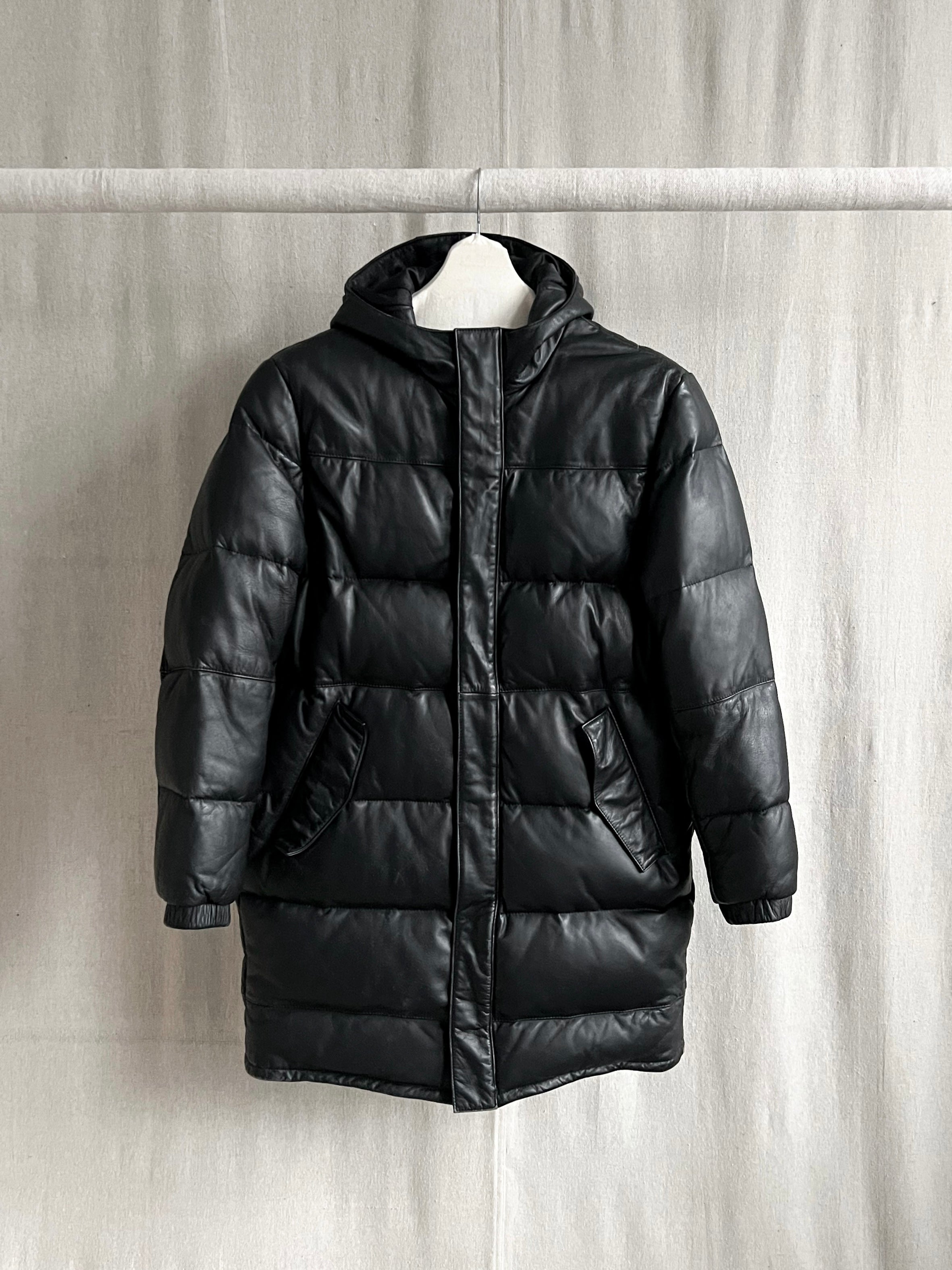Comme Ca Du Mode Japan Horse Leather Down Puffer Coat