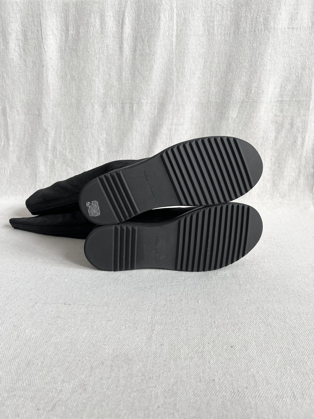 Rick Owens Blistered Leather Creeper Sock Boots