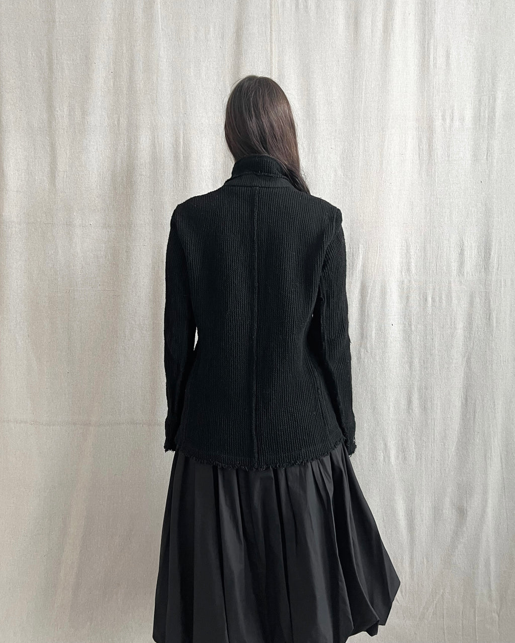 Bajra Japan Wool Blend Knit Blazer