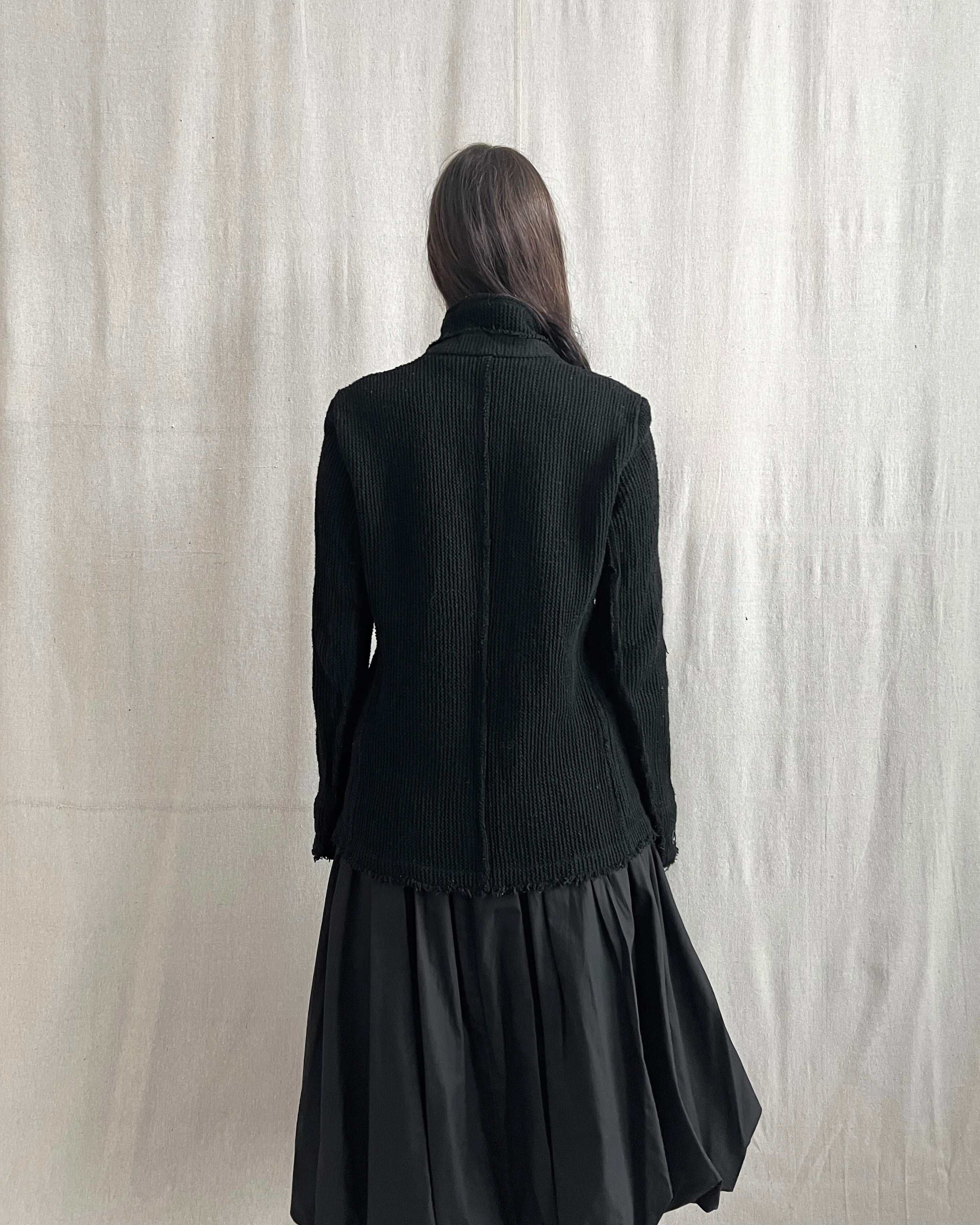 Bajra Japan Wool Blend Knit Blazer