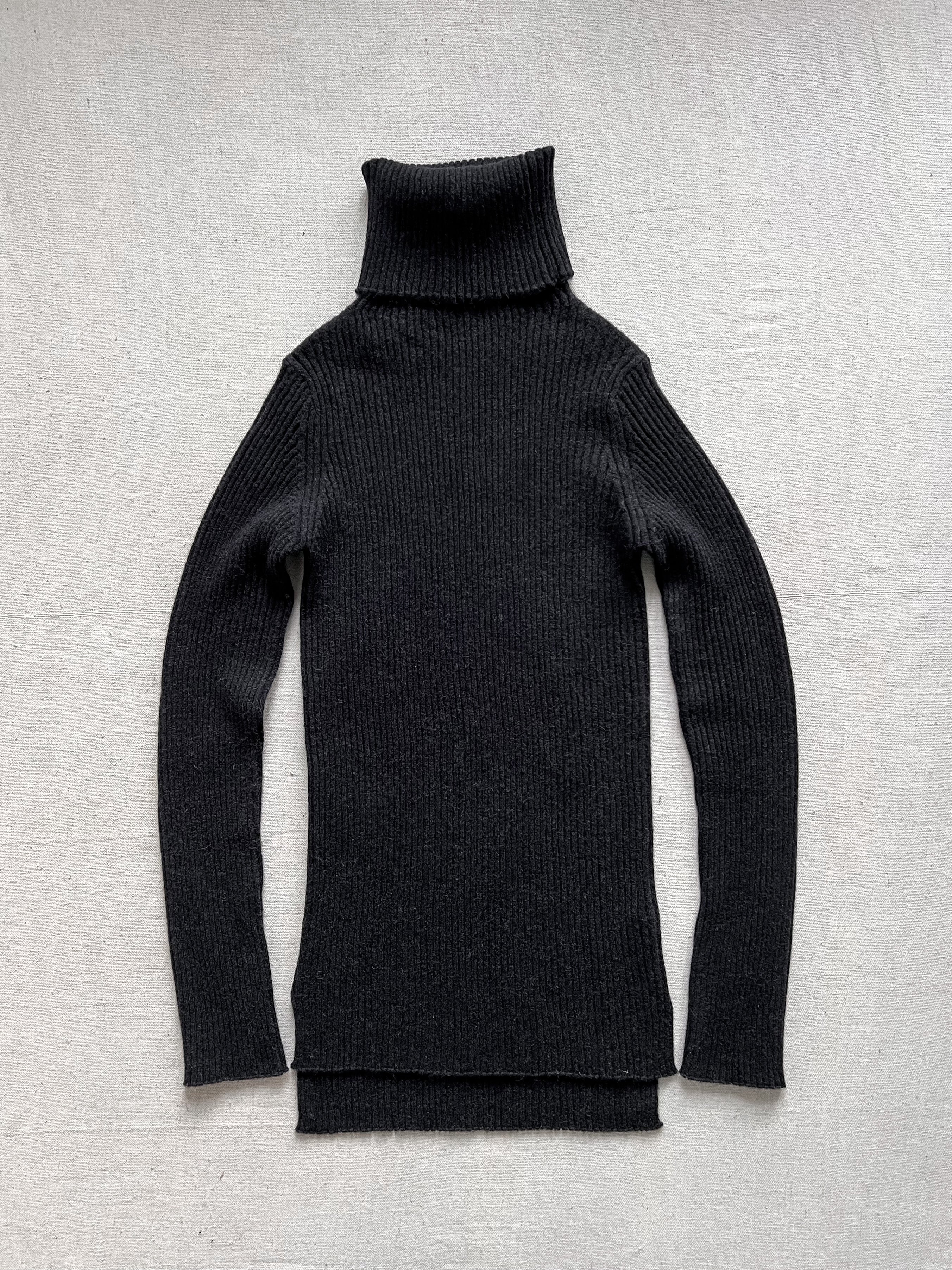 Ann Demeulemeester Elongated Alpaca Turtle Knit Jumper