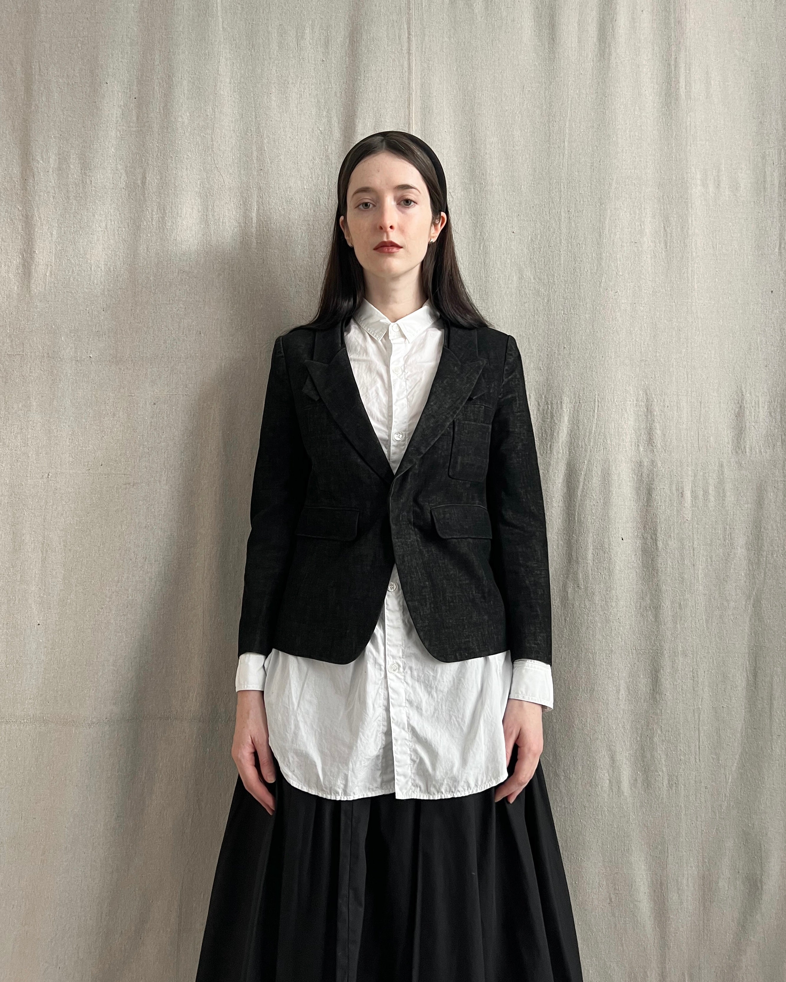 Undercover AW08 Runway Brushed Velvet Crop Blazer