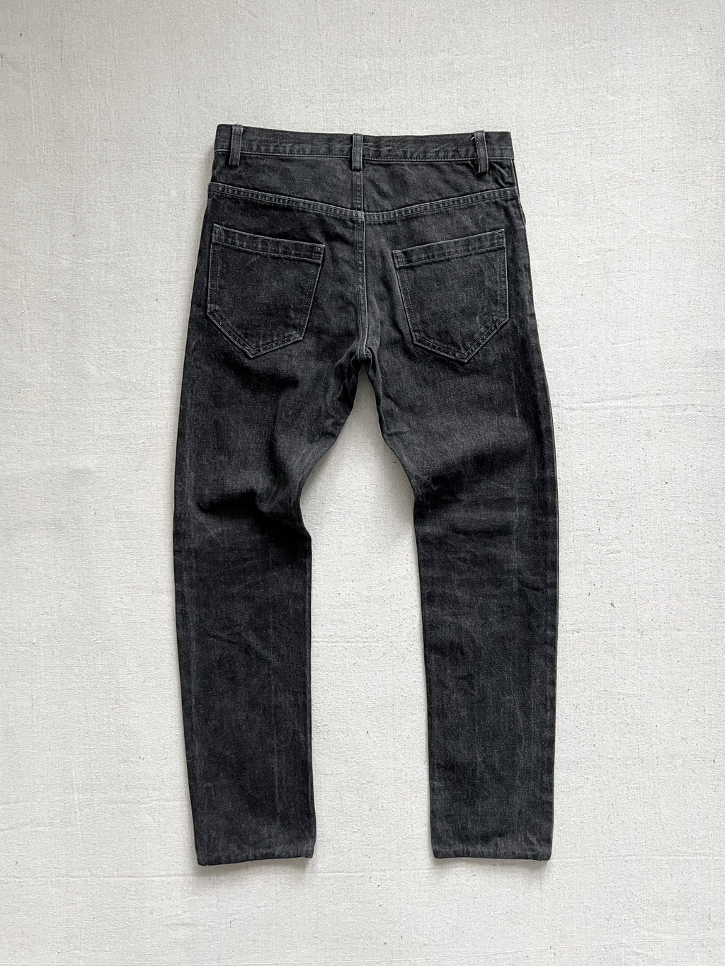Patrick Stephan Japan Slim Cut Denim Jeans Washed Black