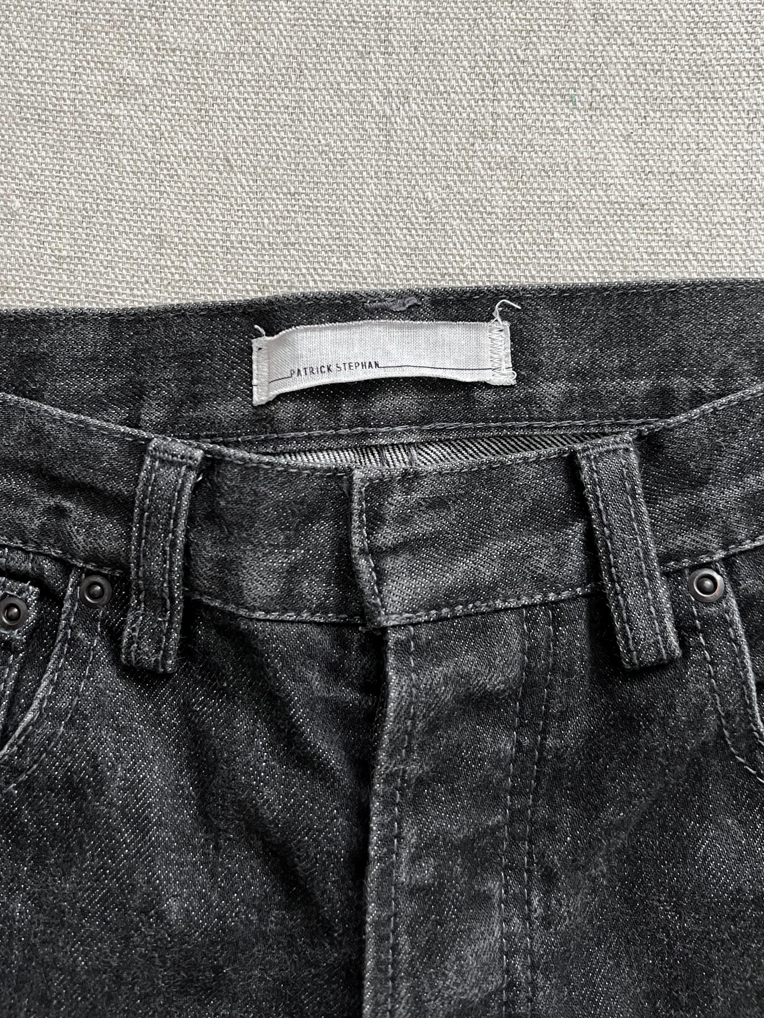 Patrick Stephan Japan Slim Cut Denim Jeans Washed Black