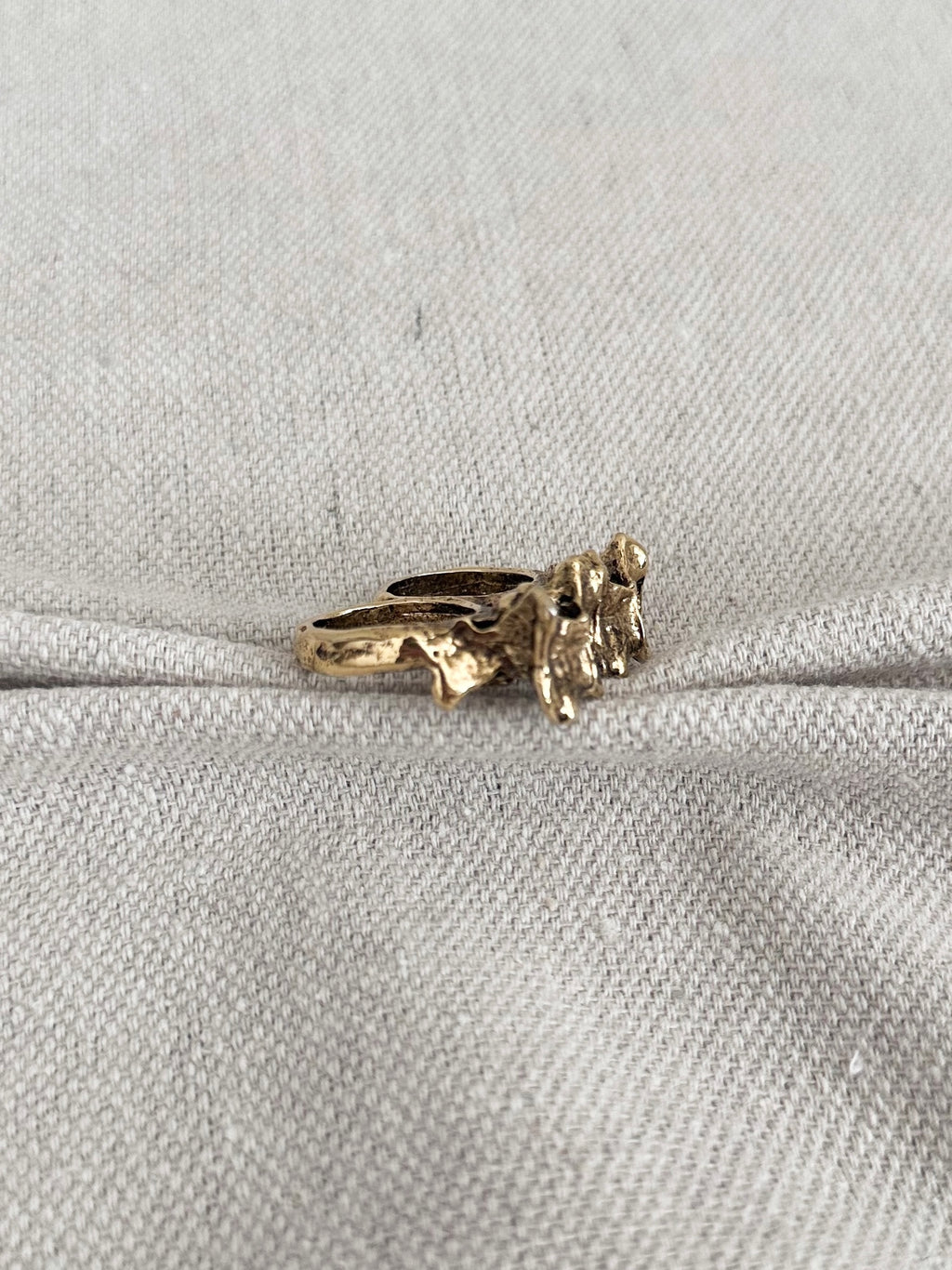 Vertebrae Two Finger Knuckle Ring