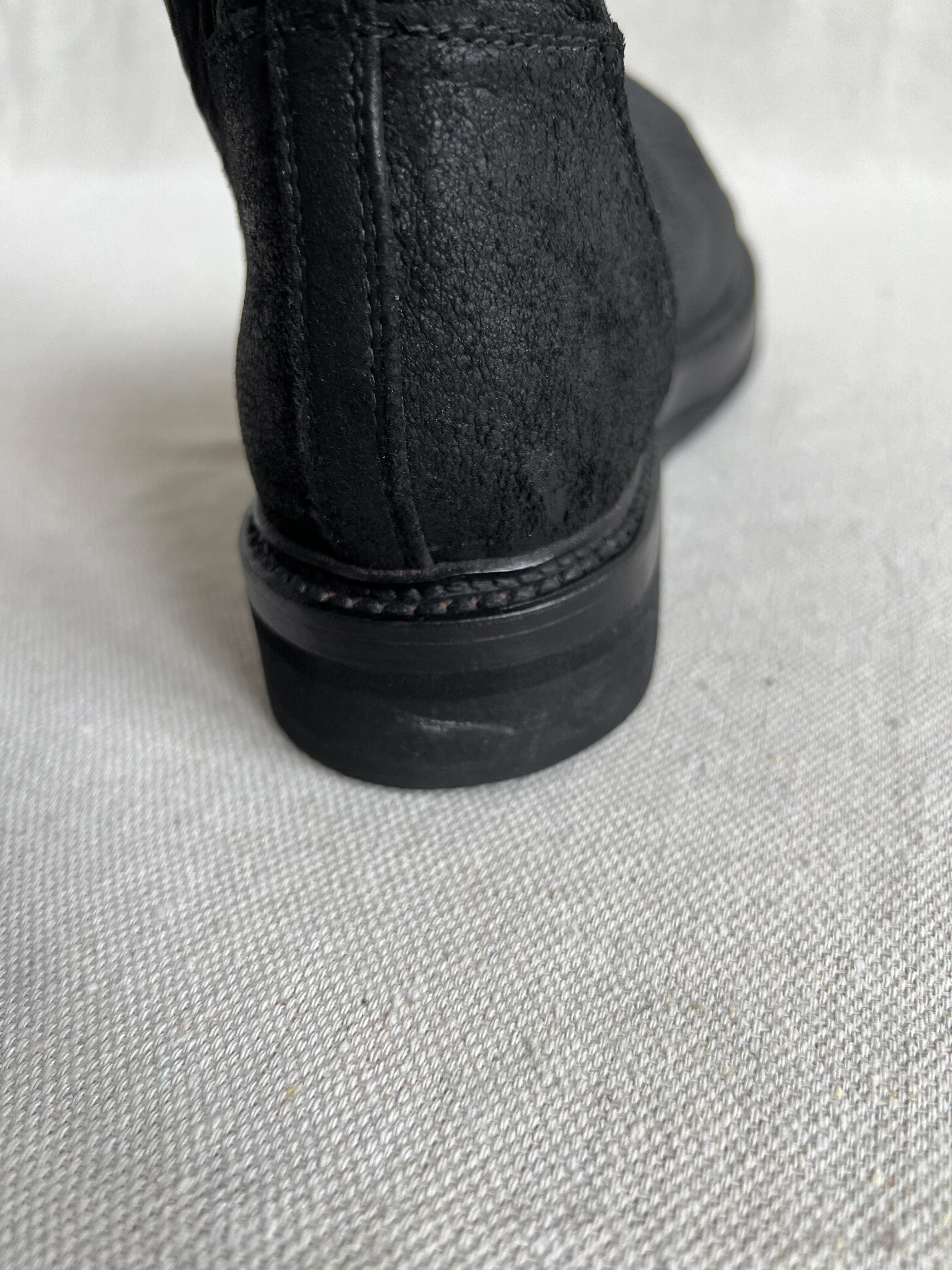 Rick Owens Blistered Leather Creeper Sock Boots