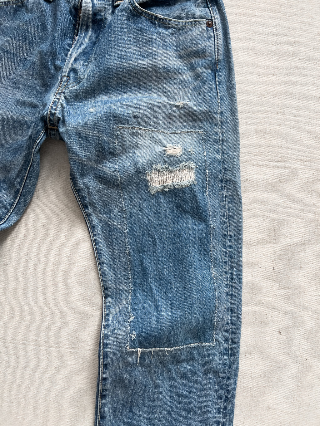 Bru Na Boinne Distressed Japanese Denim