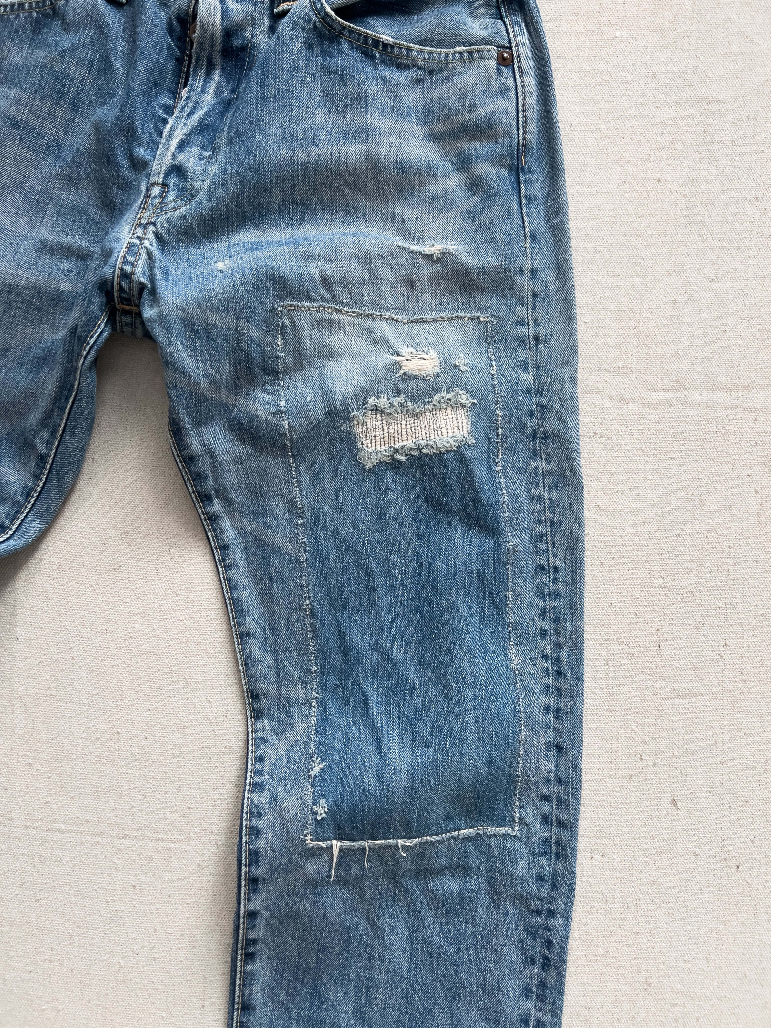 Bru Na Boinne Distressed Japanese Denim