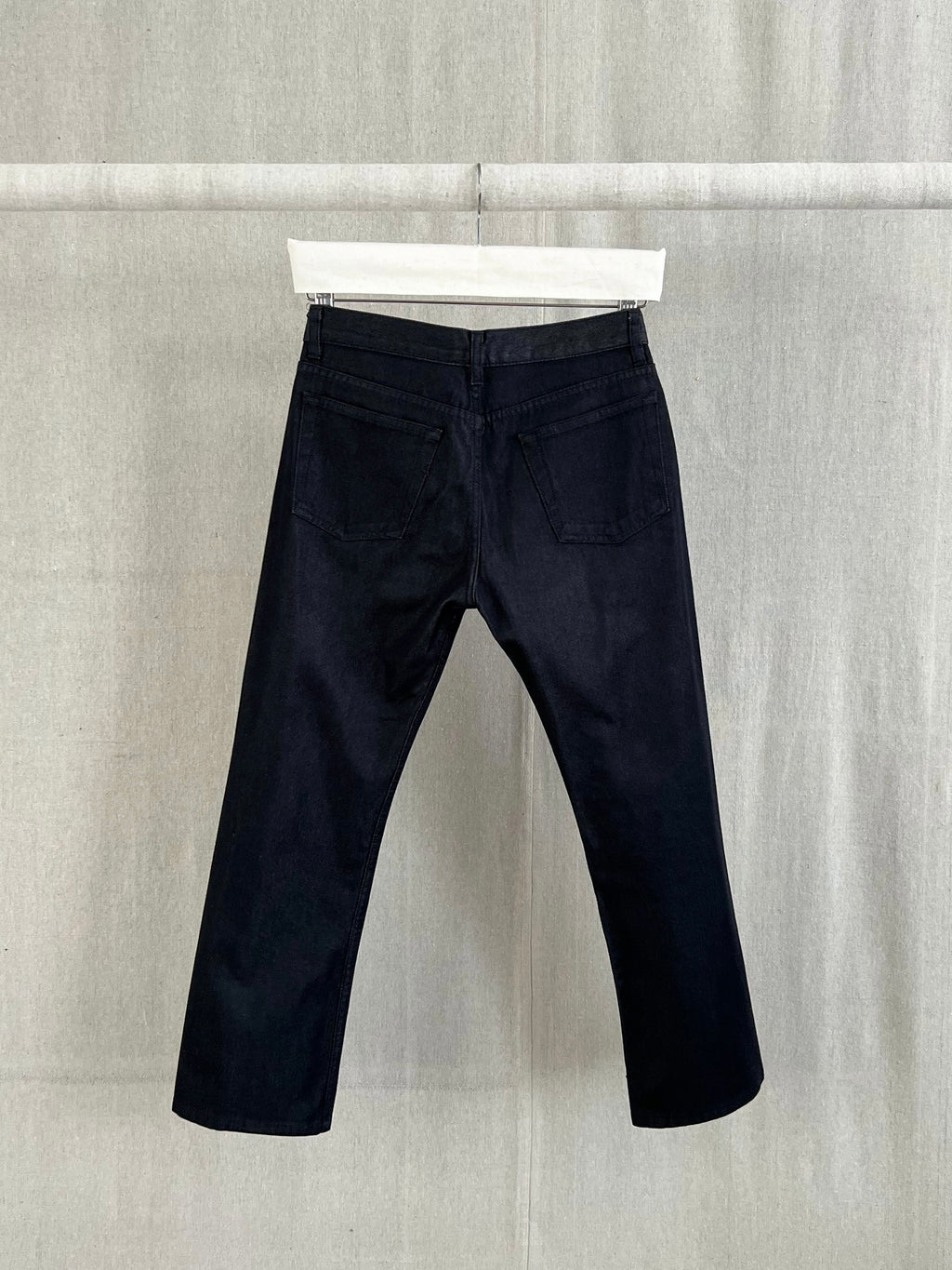 Helmut Lang 1990s Raw Silk Denim Jeans