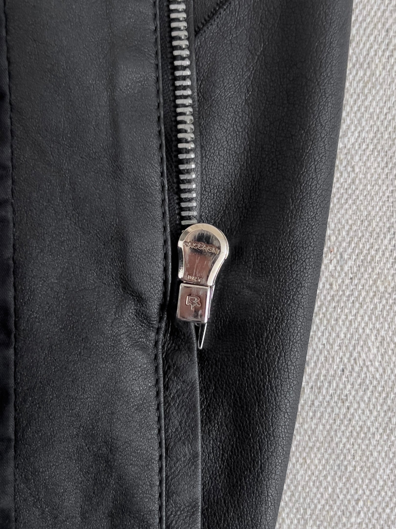 Rick Owens AW10 ‘GLEAM’ Runway Asymmetric Skinny Moto Leather