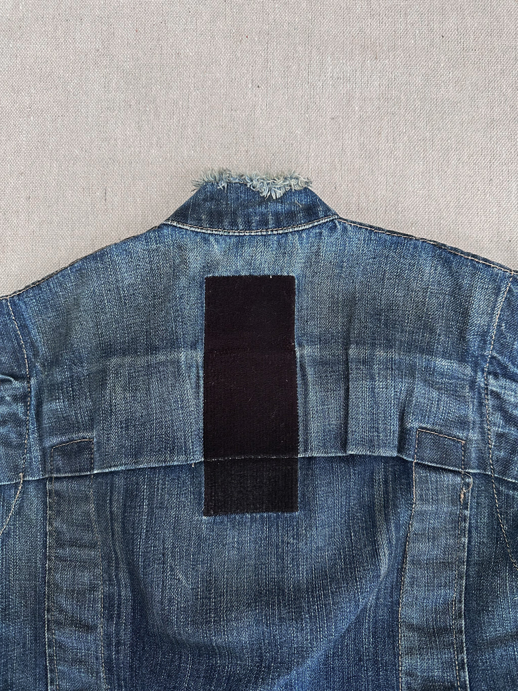 Rick Owens SLAB 2000s Oil-Wash Denim Vest