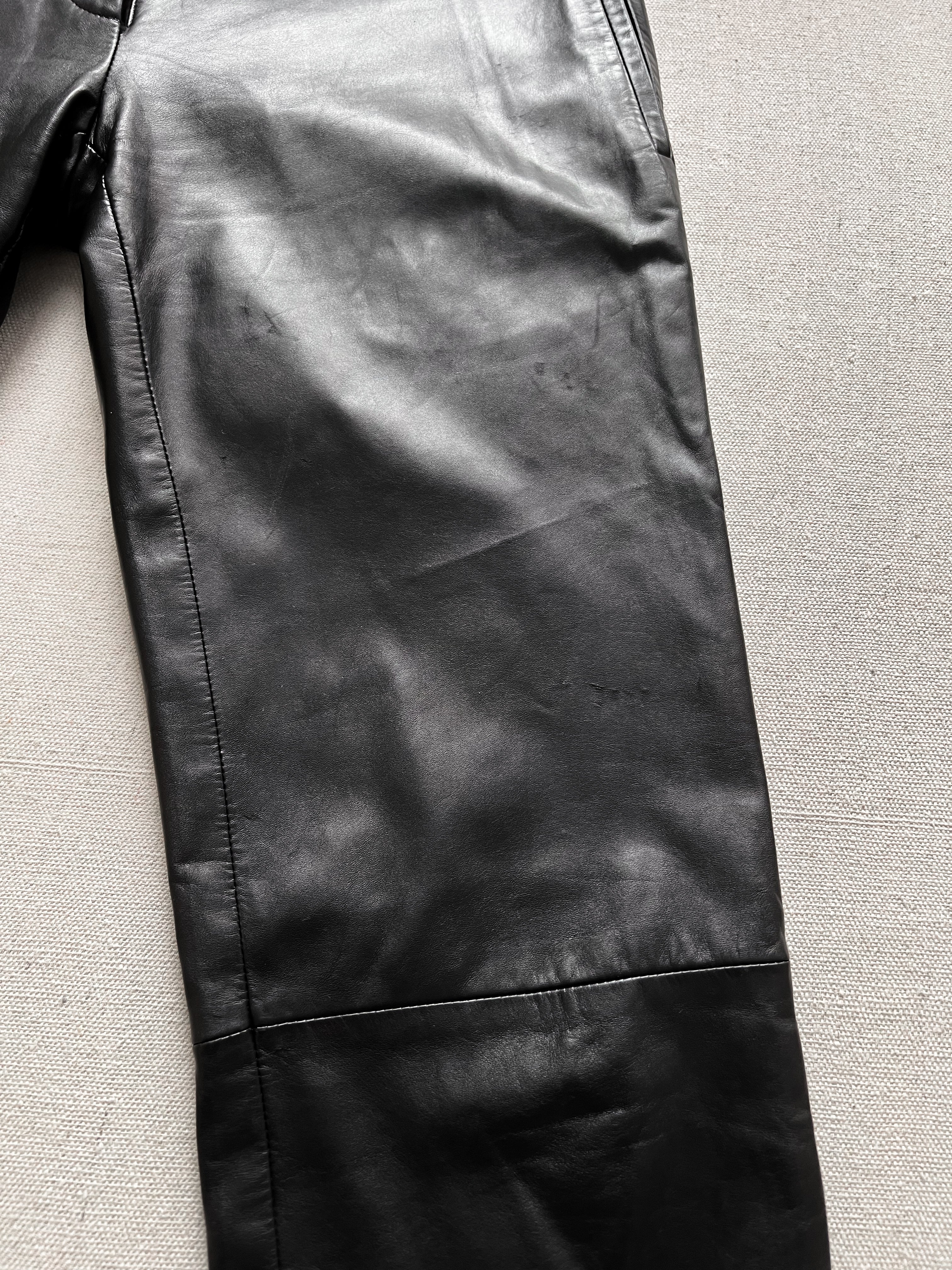 Costume National AW1999 Runway Leather Trousers