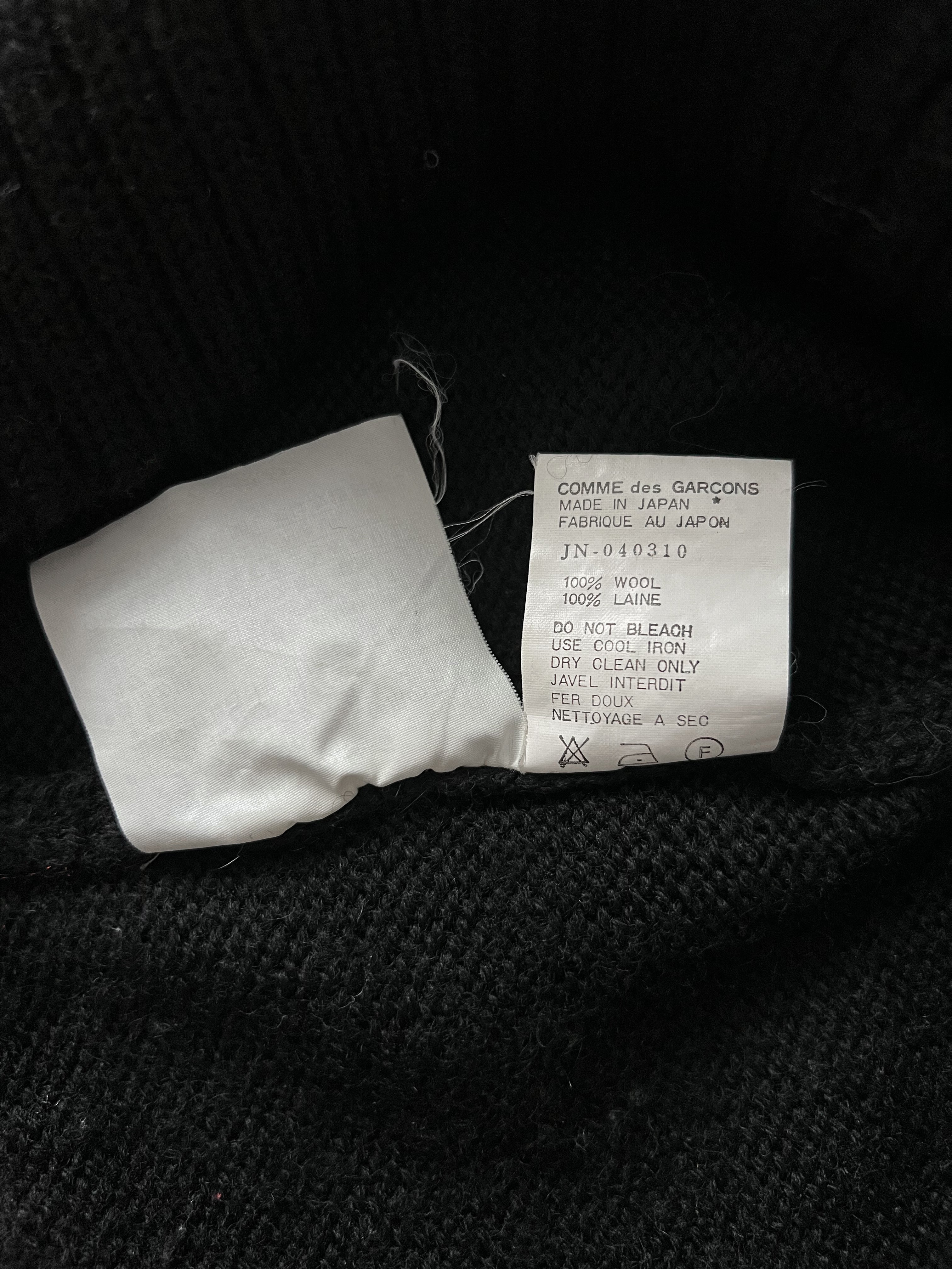 Junya Watanabe 1996 Heavy Knit Wool Turtleneck Sweater