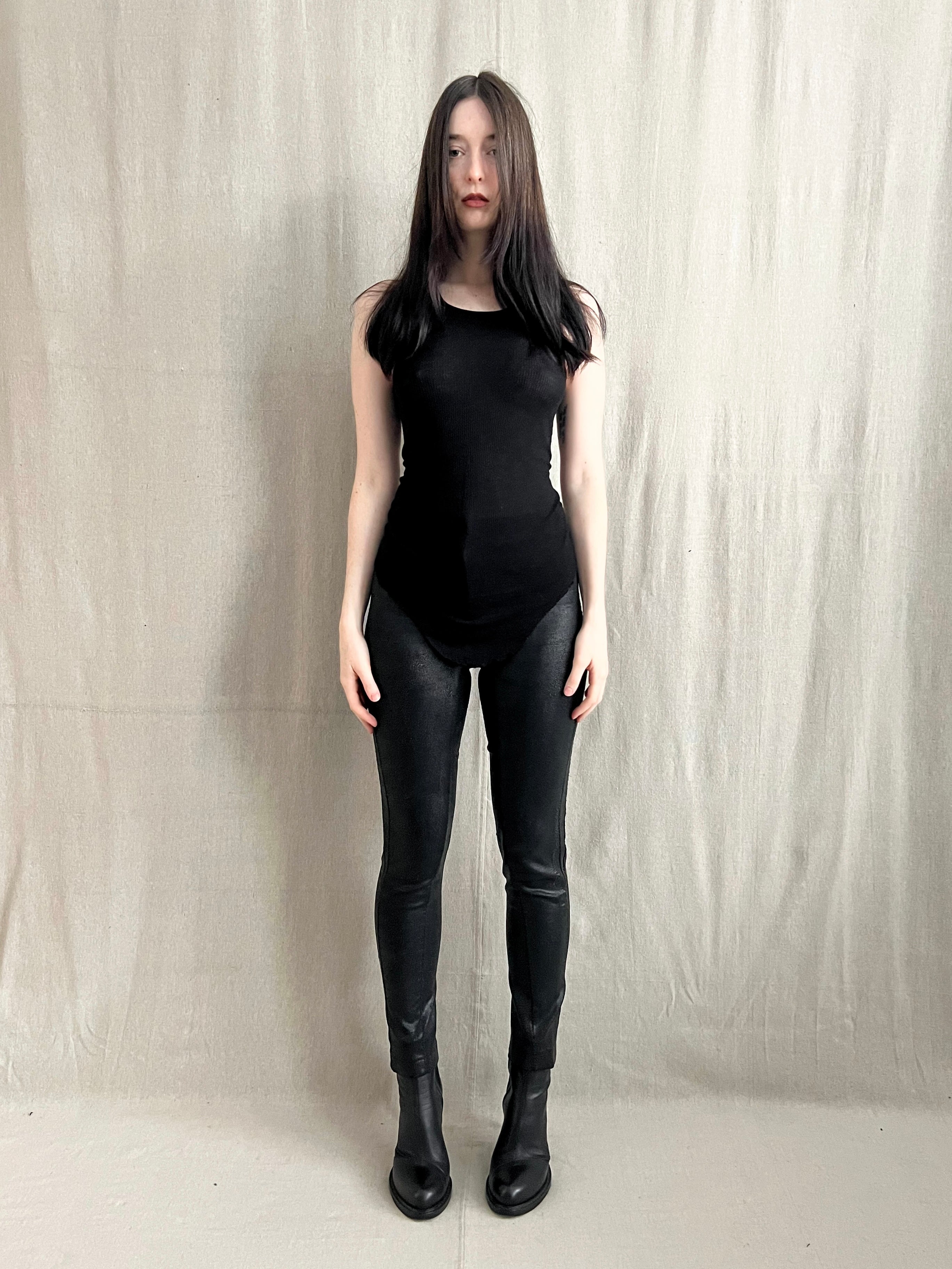 Masnada Blistered Scar Stitch Skinny Stretch Trousers