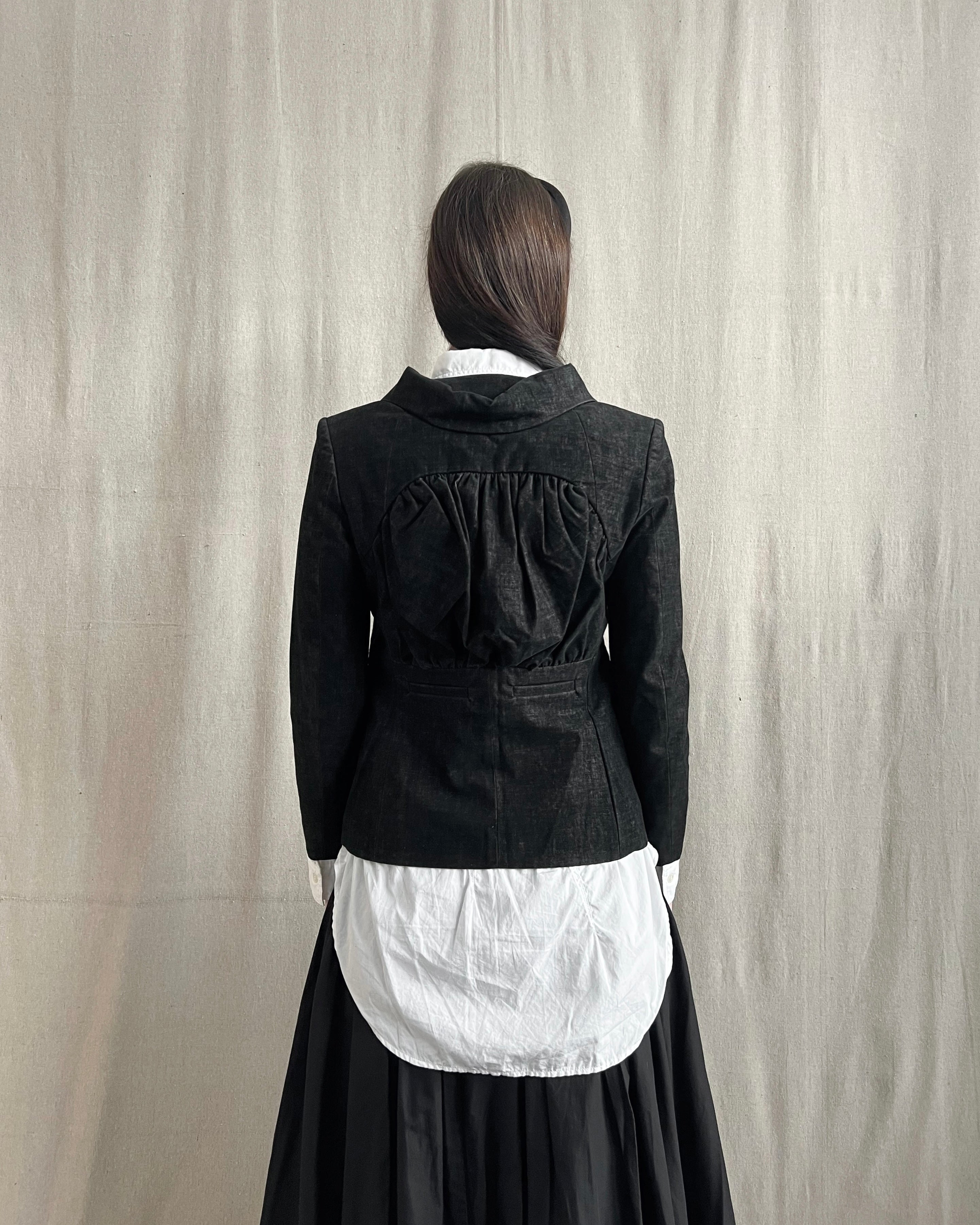 Undercover AW08 Runway Brushed Velvet Crop Blazer