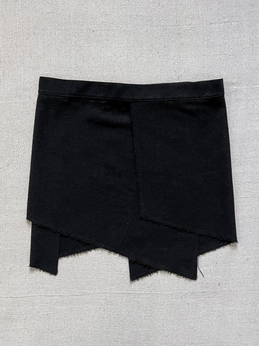 Primordial Is Primitive Avant-Garde Wrap Mini Skirt