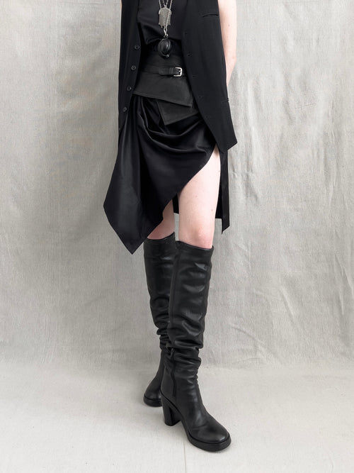 Ann Demeulemeester Tall Leather Riding Boots