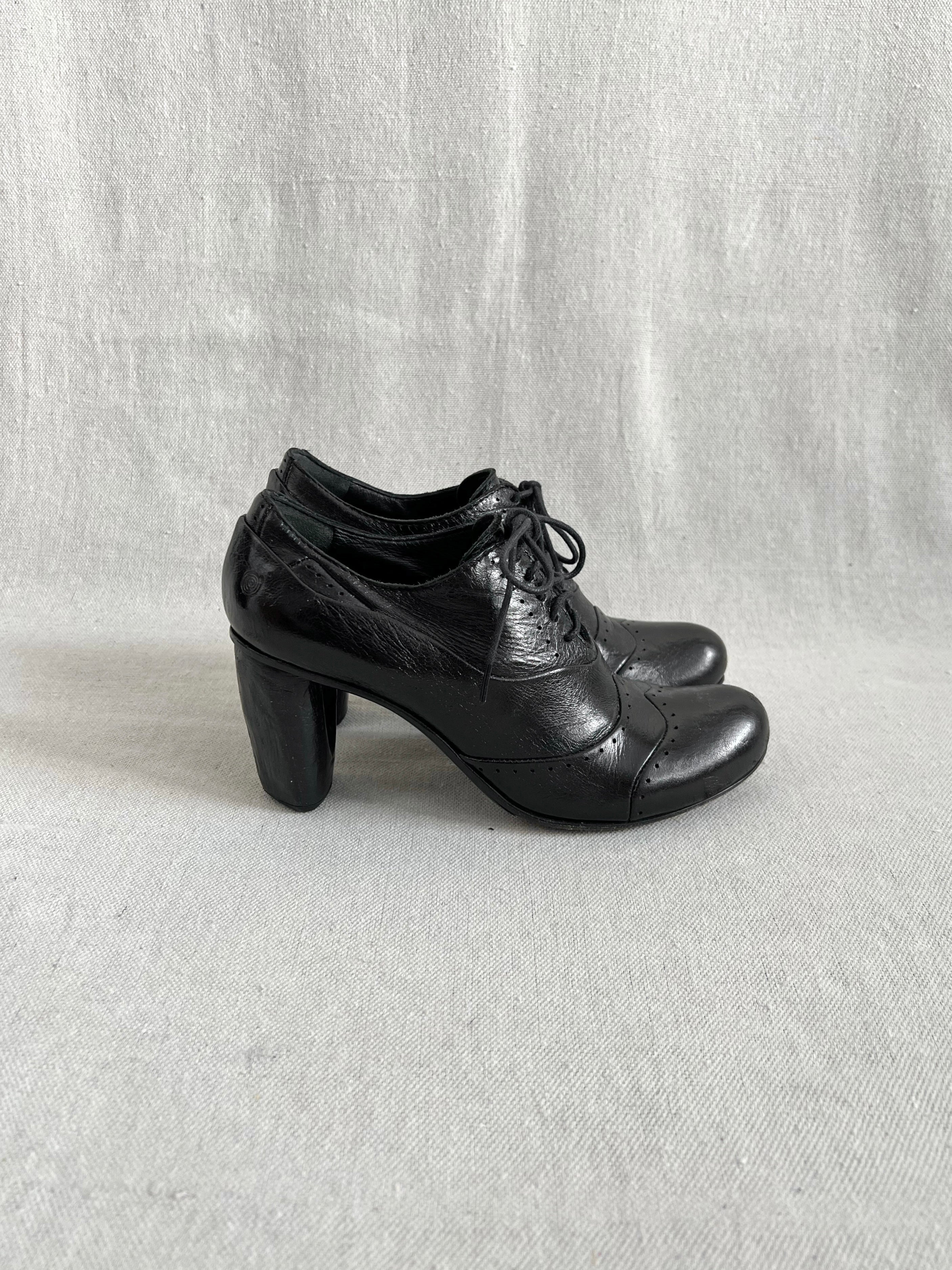 Marsell Leather Heeled Oxfords