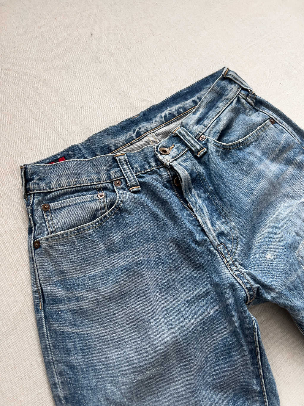 Bru Na Boinne Distressed Japanese Denim