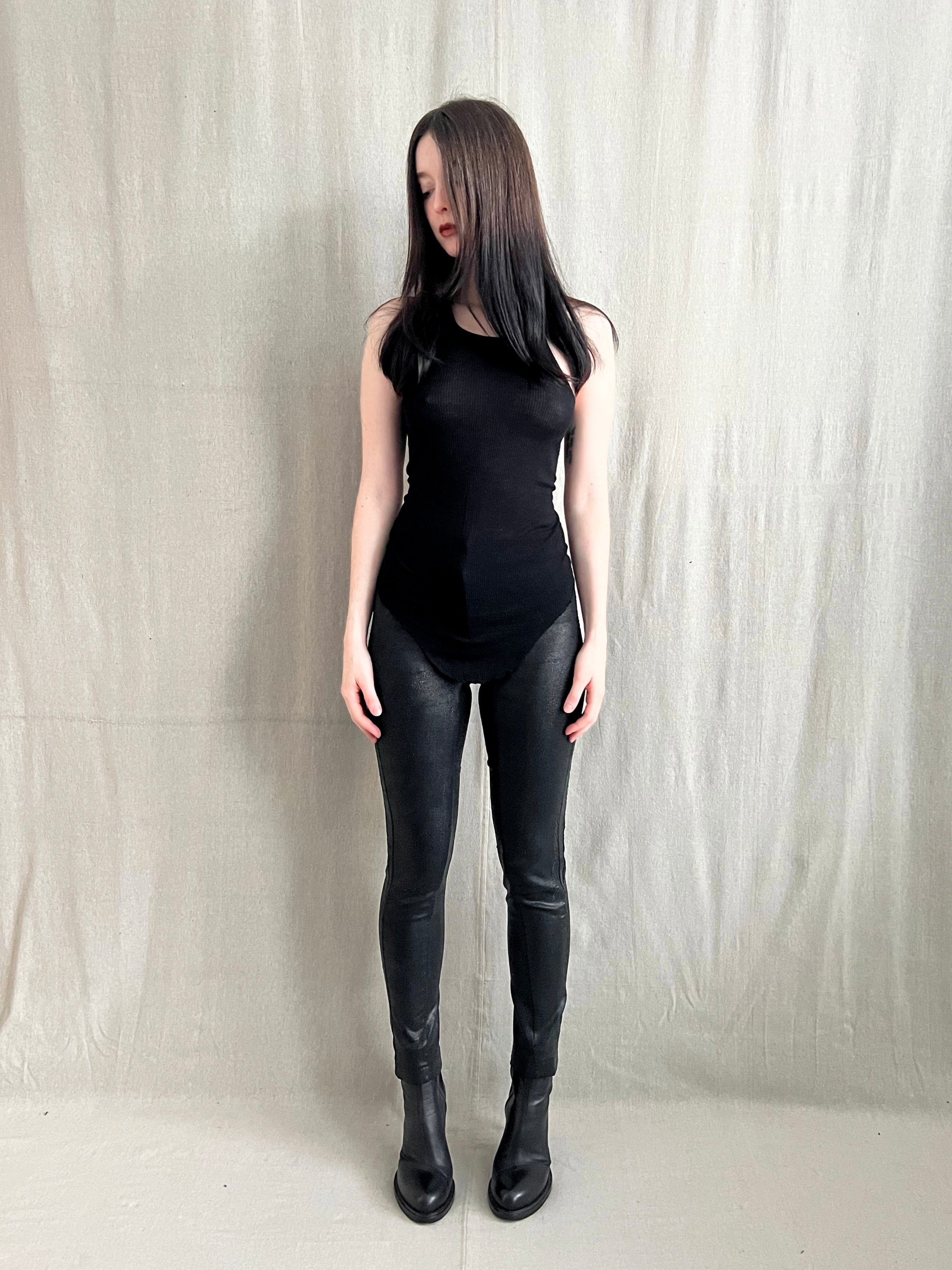 Masnada Blistered Scar Stitch Skinny Stretch Trousers