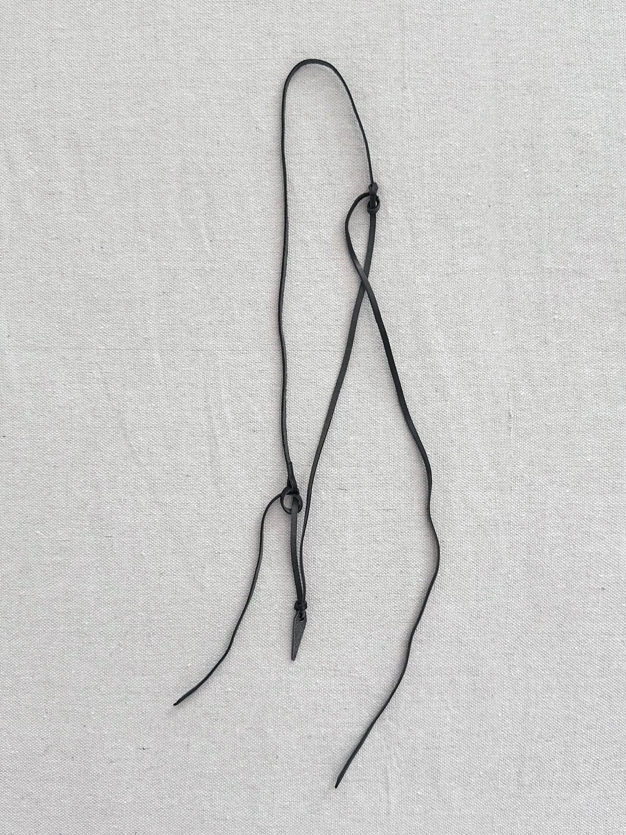 Kazuyuki Kumagai Attachment Guidi Leather Arrowhead Necklace