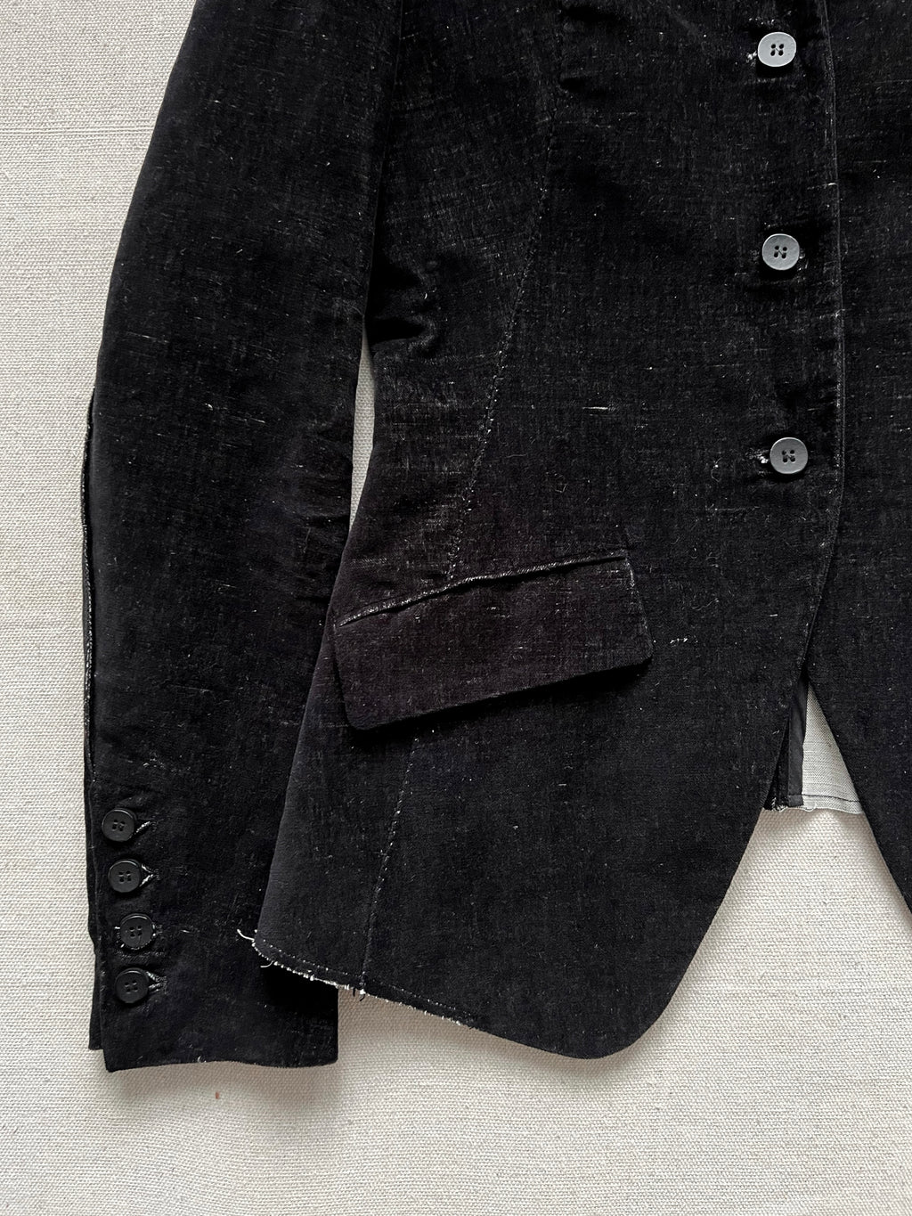 Masnada Tailored Stand Collar Velvet Jacket