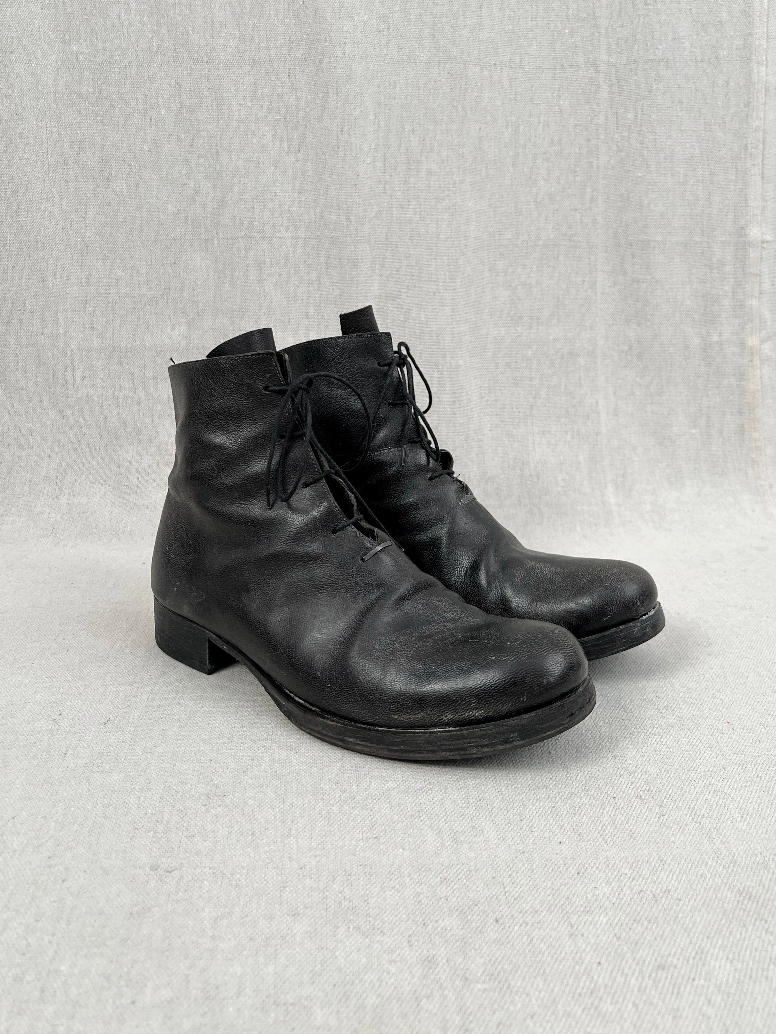 m.a+ S1B2 925 Staple Horsehide Laced Ankle Boots