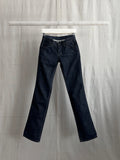 Rick Owens SLAB Greased Bootcut Indigo Denim