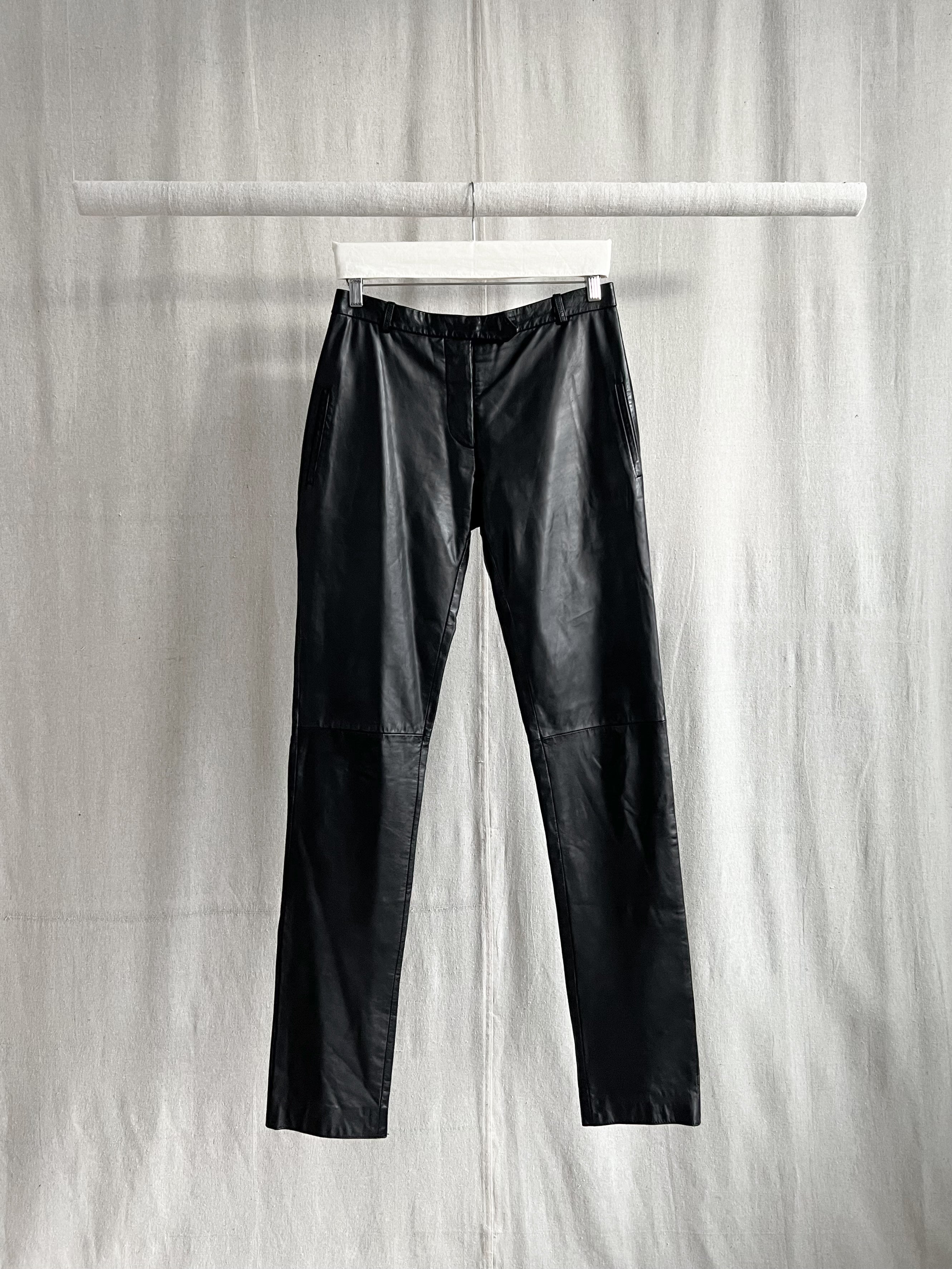 Costume National AW1999 Runway Leather Trousers