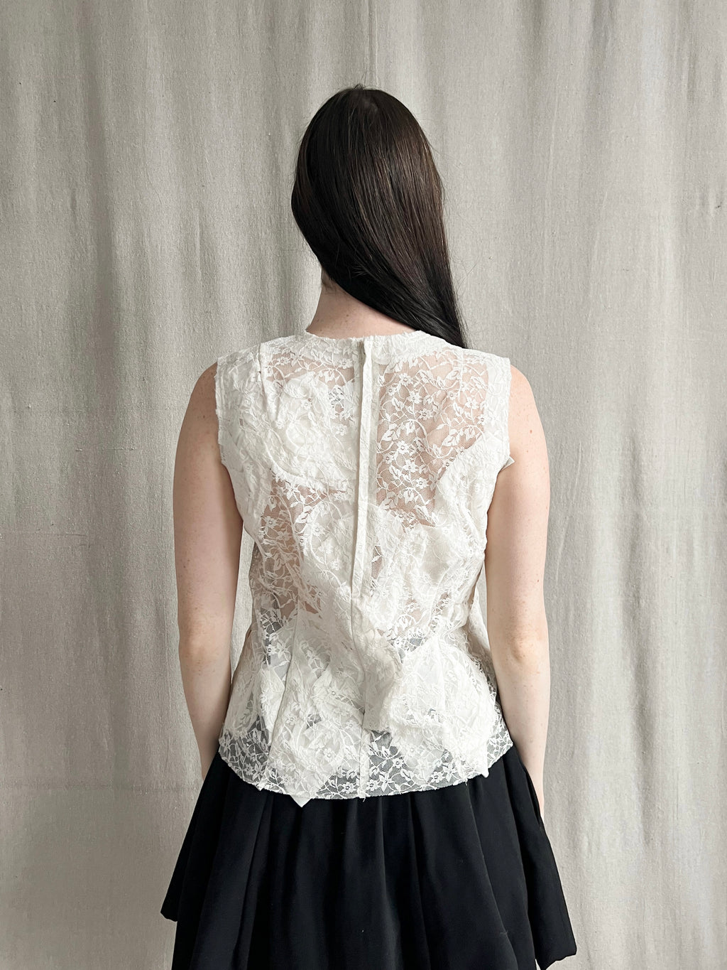 Comme des Garçons AW15 Tailored Lace Blouse