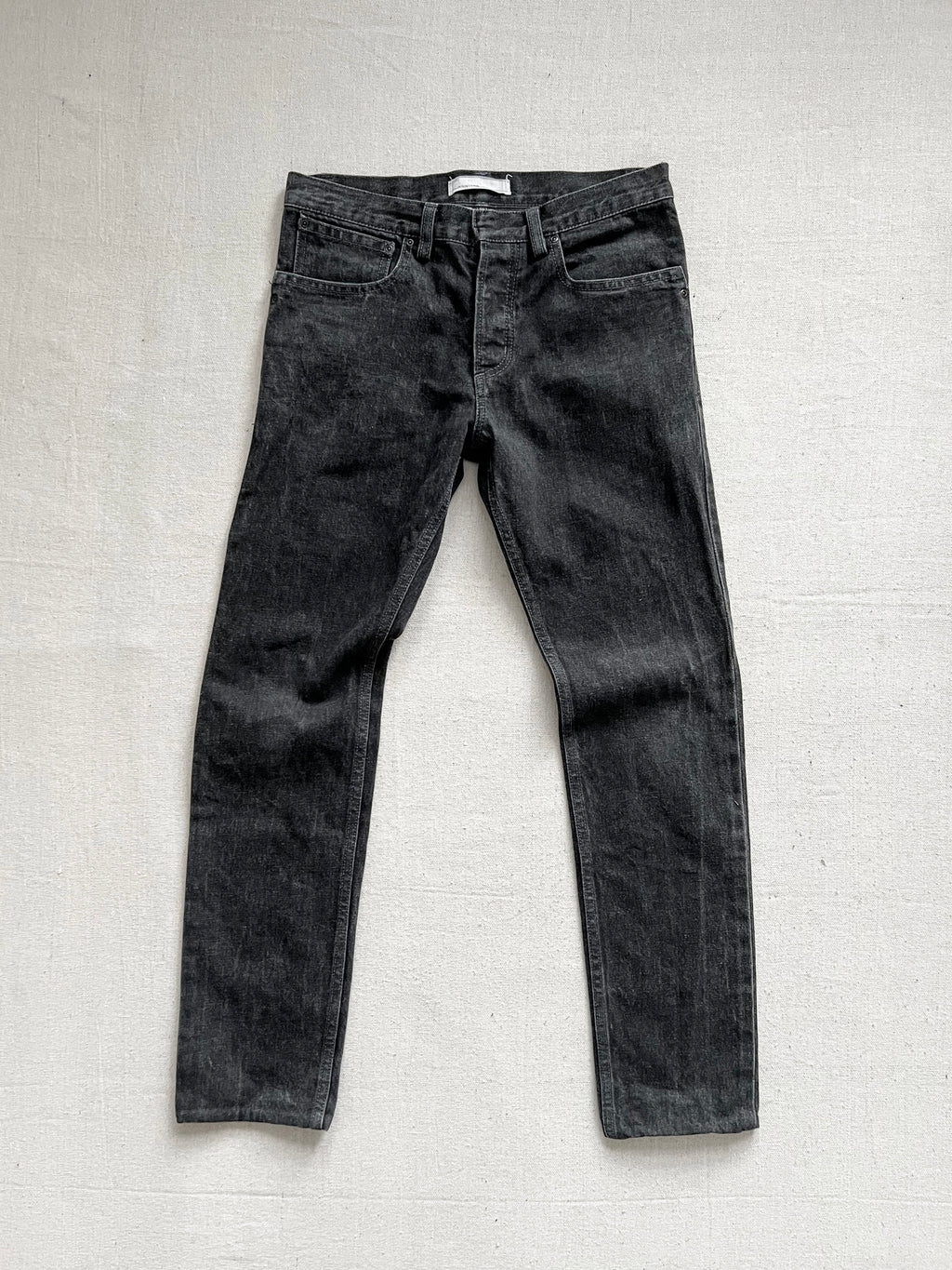 Patrick Stephan Japan Slim Cut Denim Jeans Washed Black
