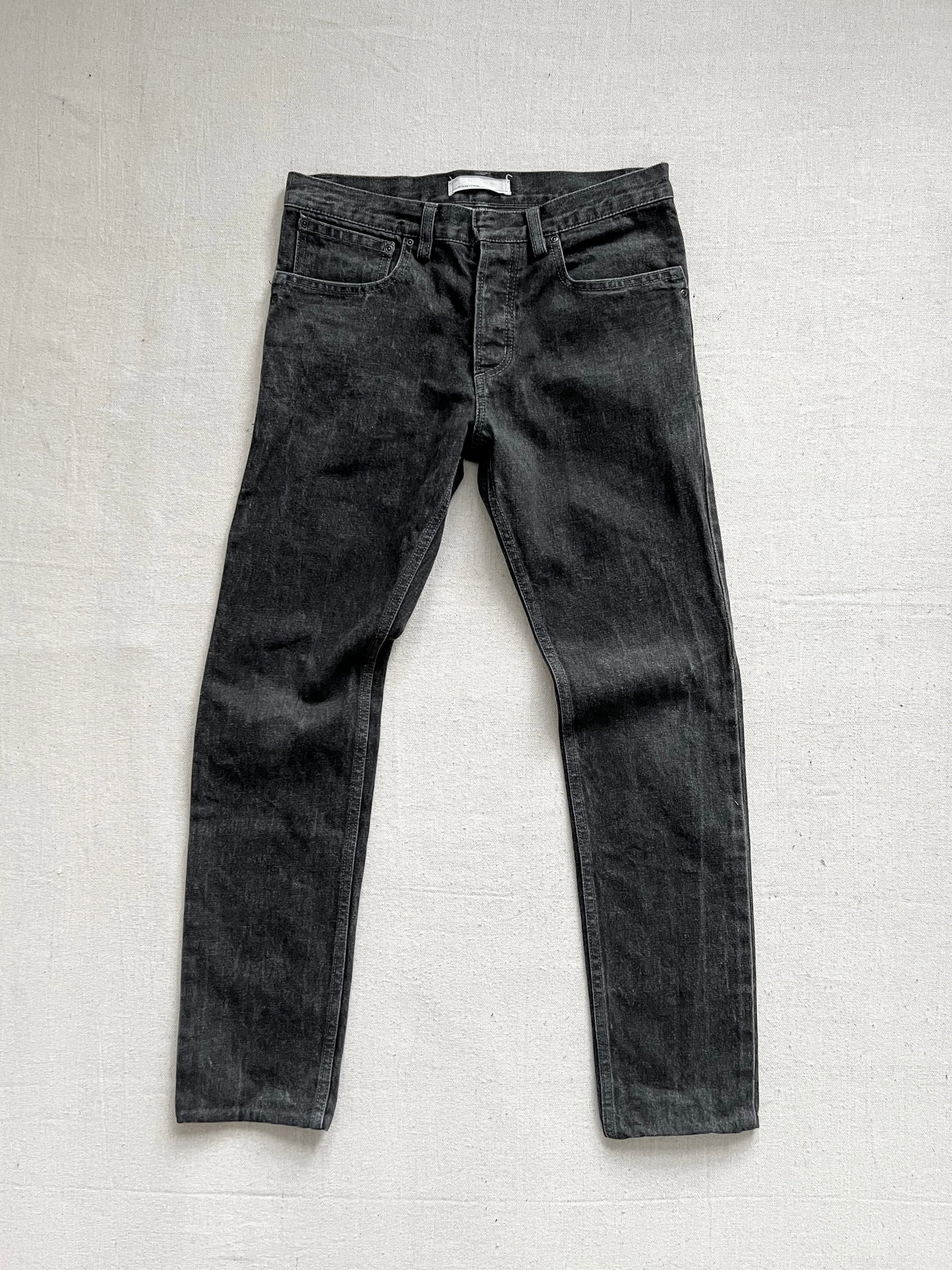 Patrick Stephan Japan Slim Cut Denim Jeans Washed Black