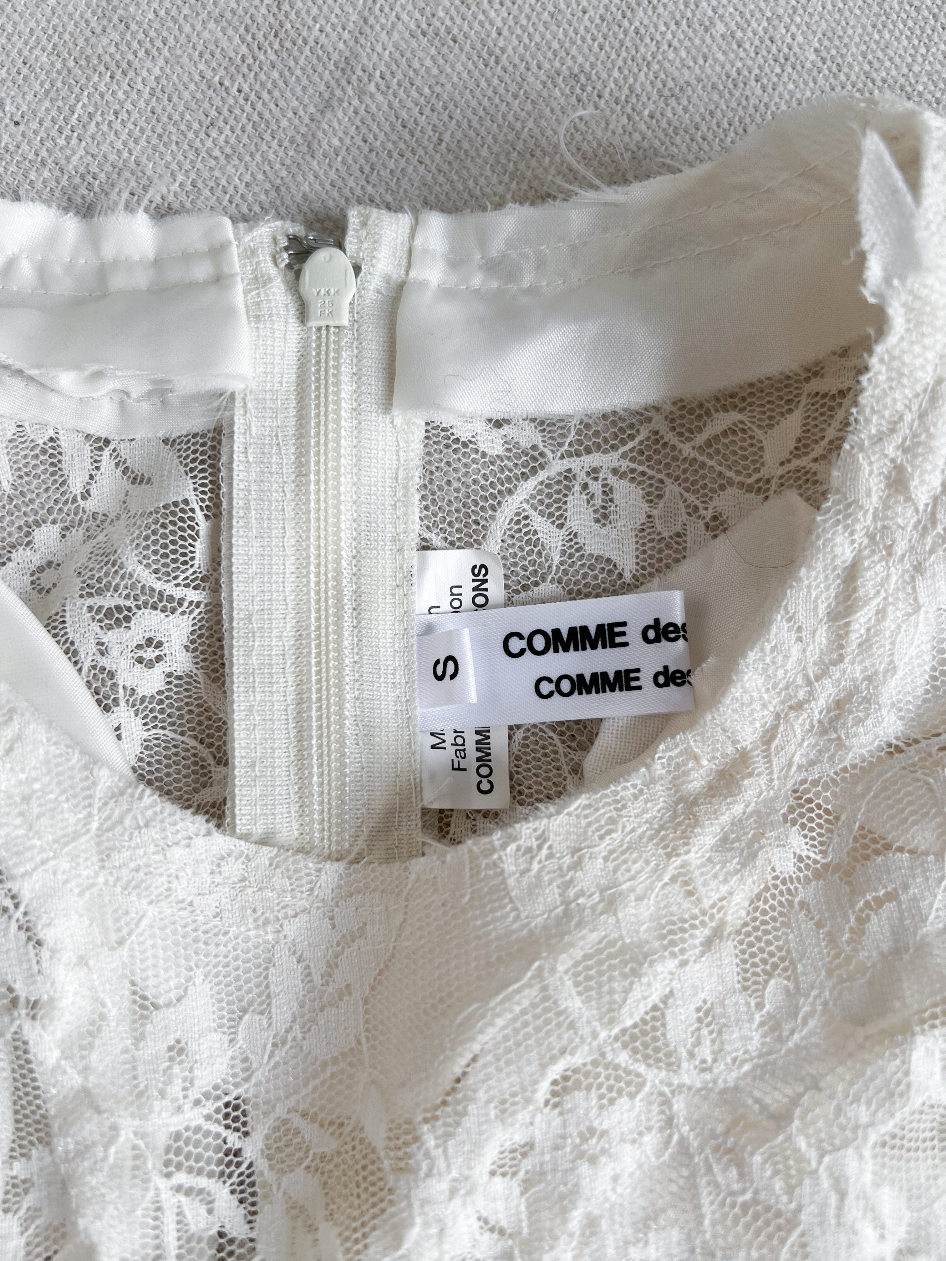 Comme des Garçons AW15 Tailored Lace Blouse