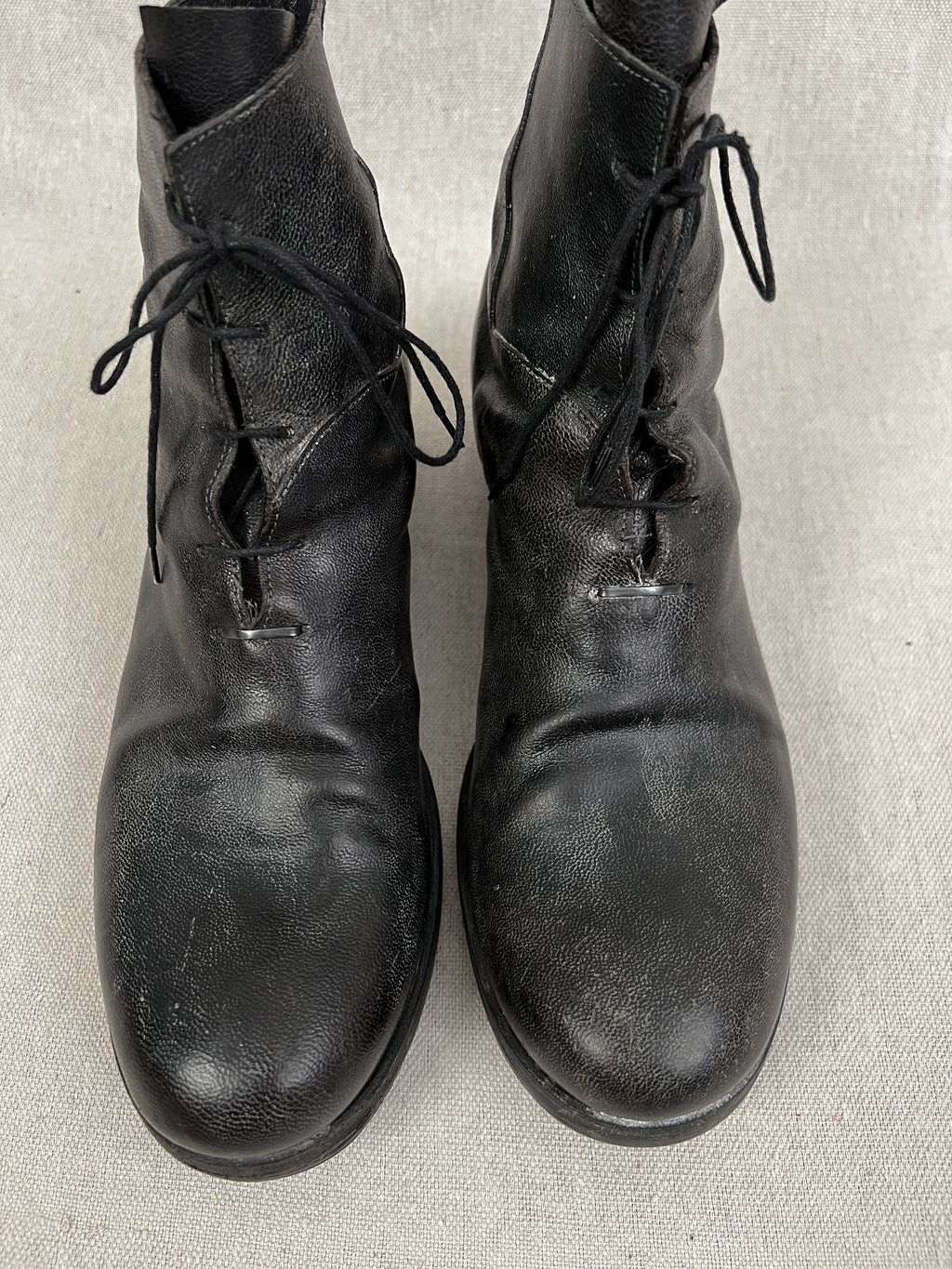 m.a+ S1B2 925 Staple Horsehide Laced Ankle Boots