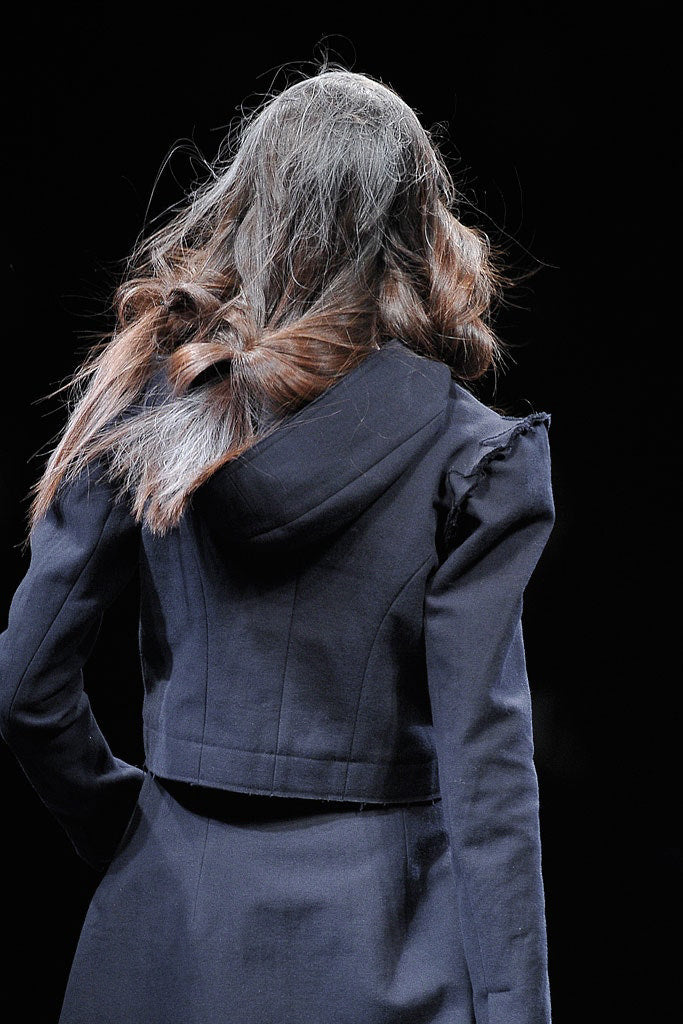 Yohji Yamamoto AW10 Runway Deadstock Hooded Cropped Pullover Jacket