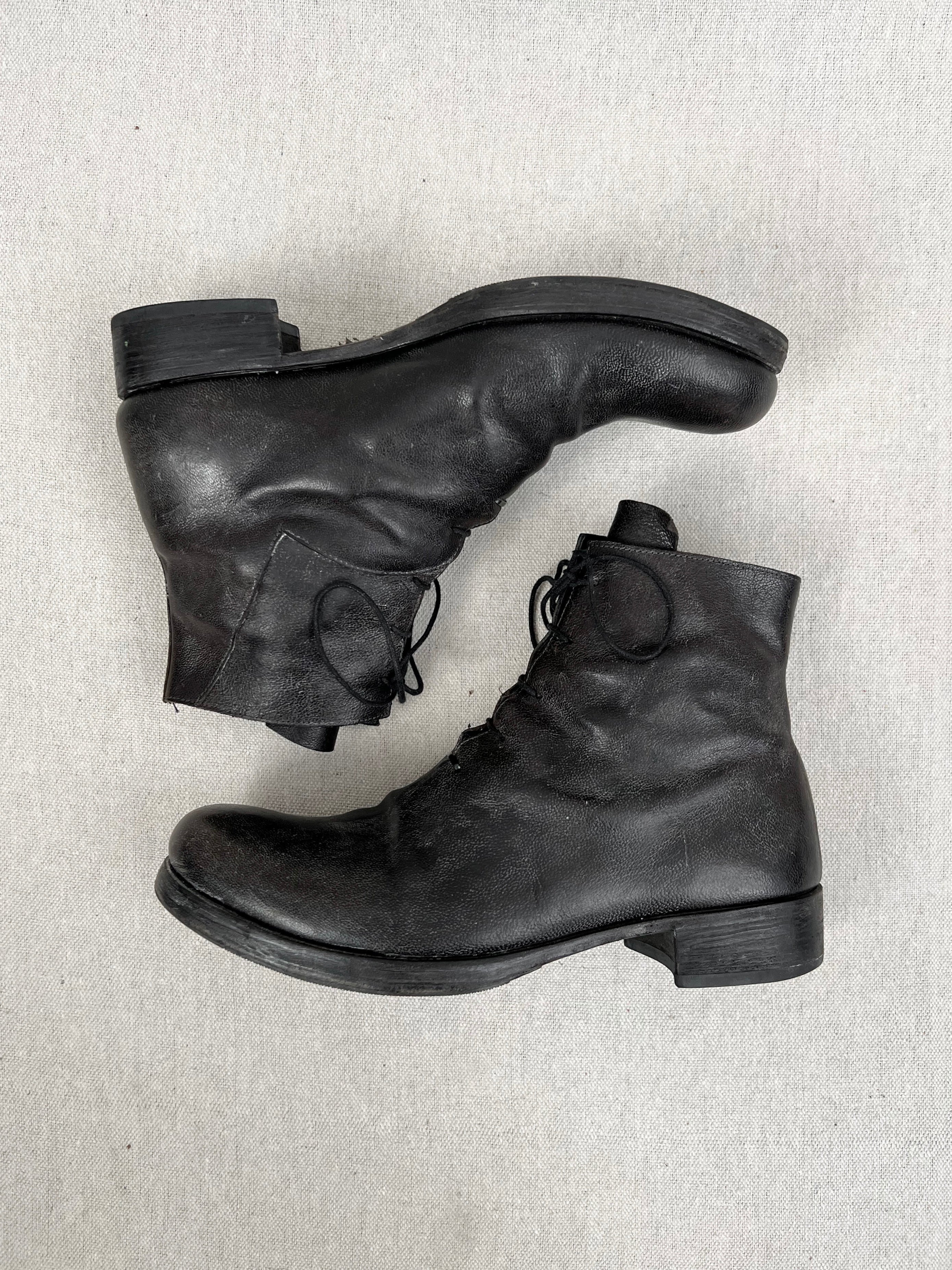 m.a+ S1B2 925 Staple Horsehide Laced Ankle Boots