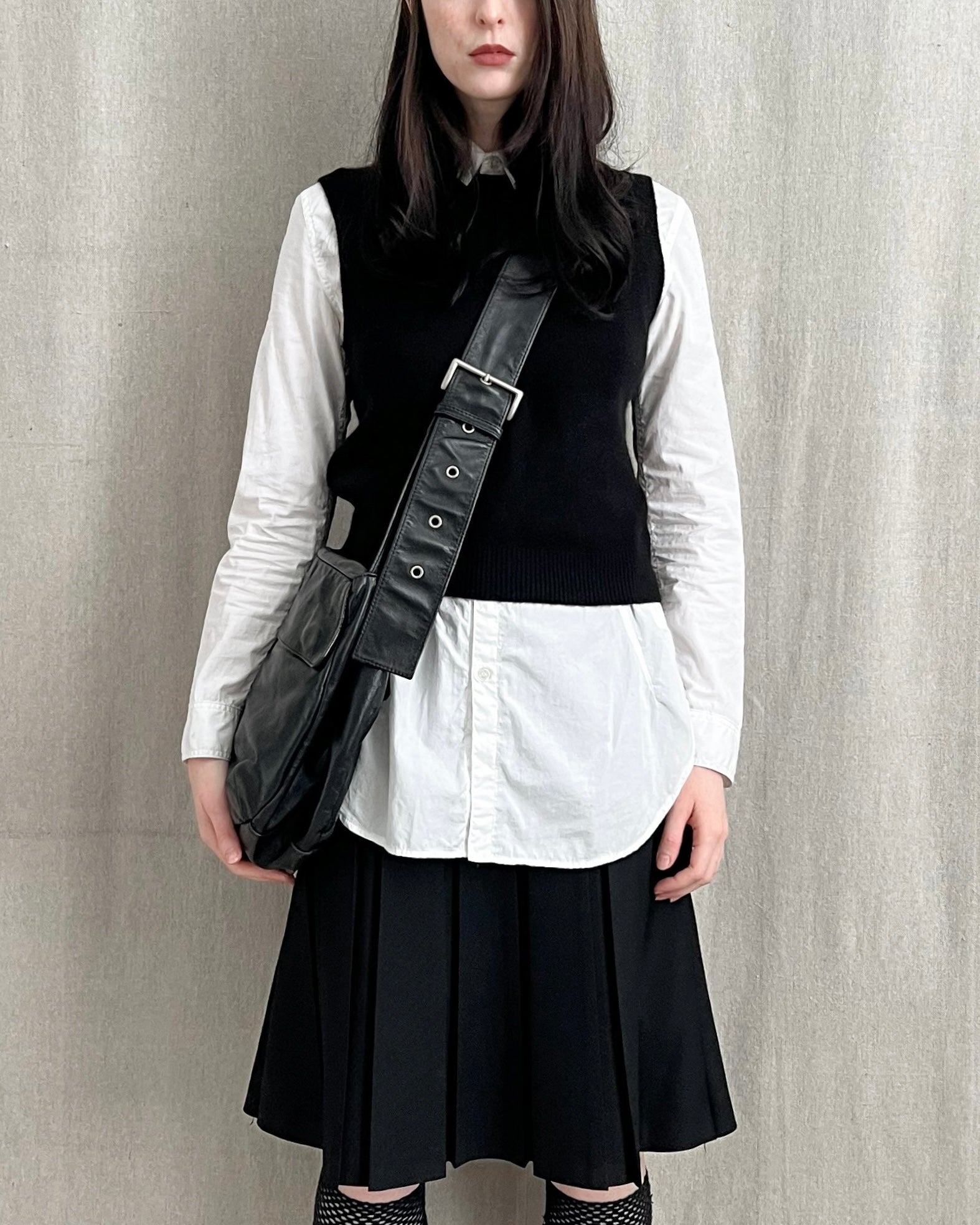 Yohji Yamamoto Y’s 1990s Cowhide Leather Messenger Bag