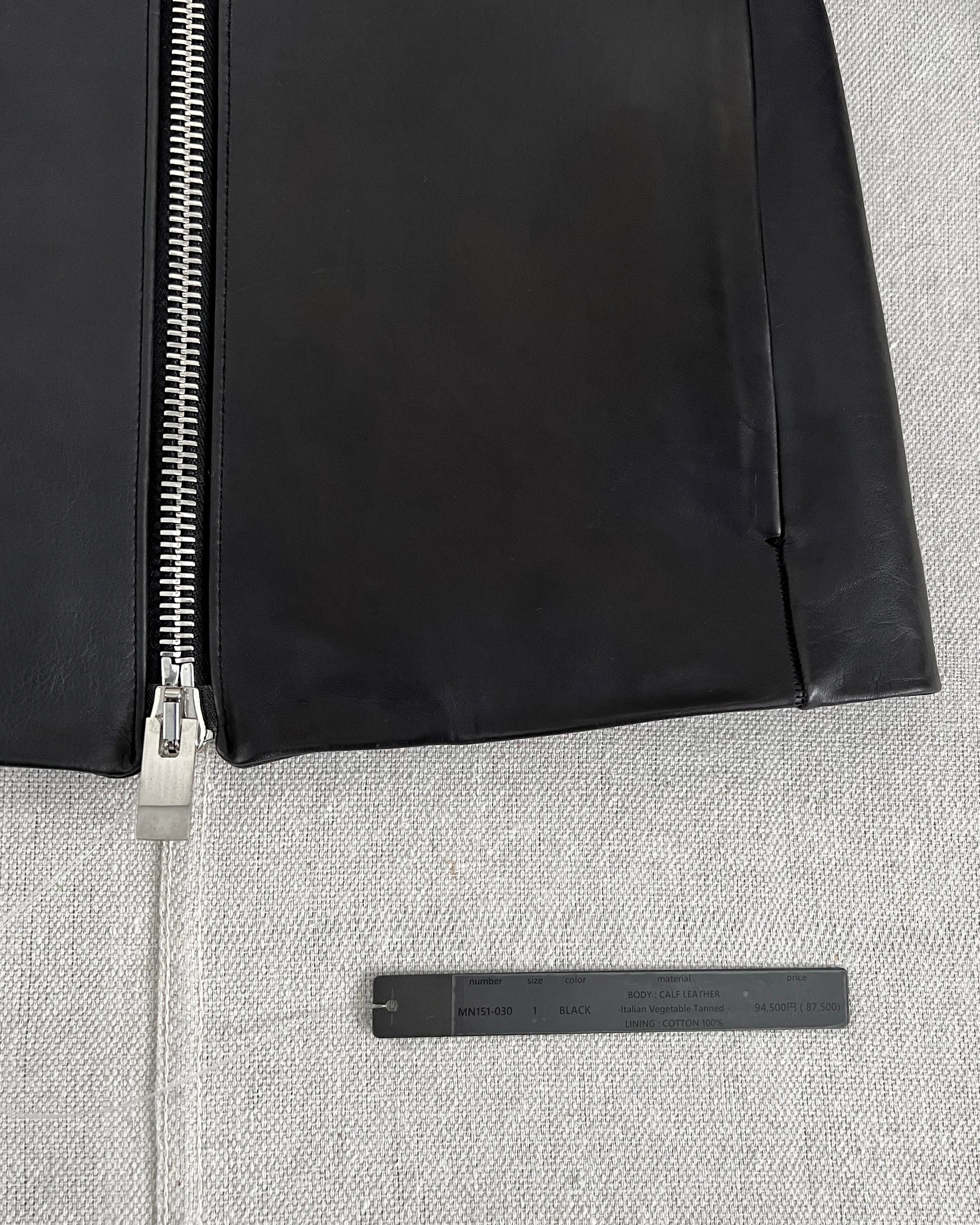 MN LAST by Shunsuke Kuratomi Avant Garde Leather Rider Jacket 
