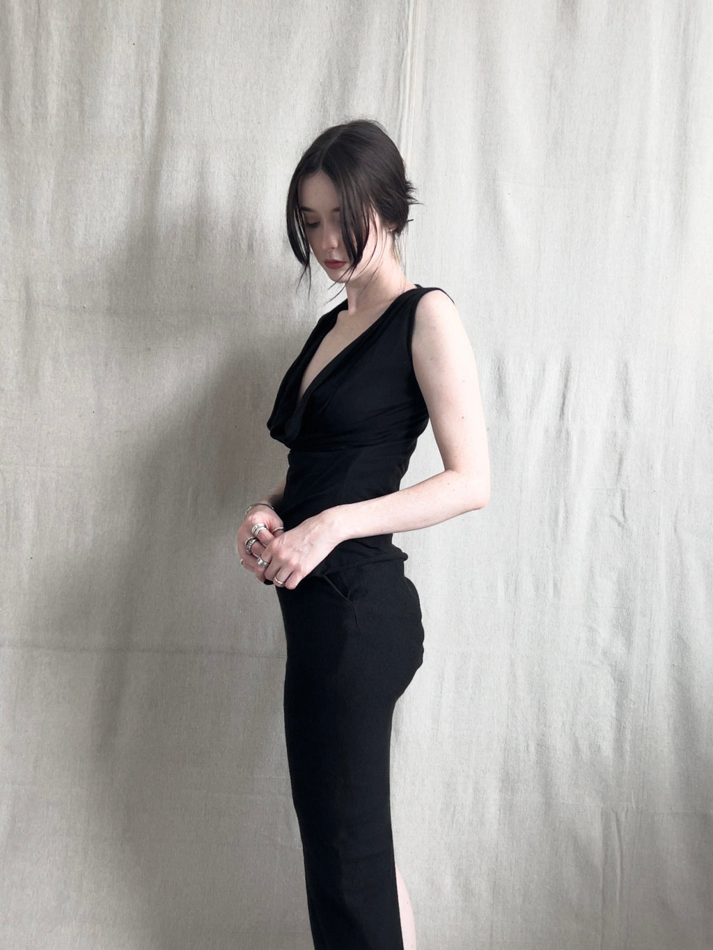 Rick Owens Lilies Draped Angora Blend Top