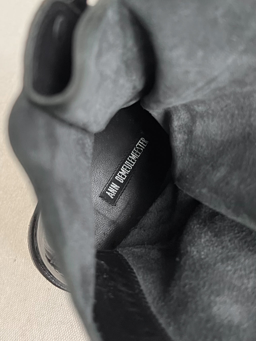 Ann Demeulemeester Lace-Up Leather Combat Boots
