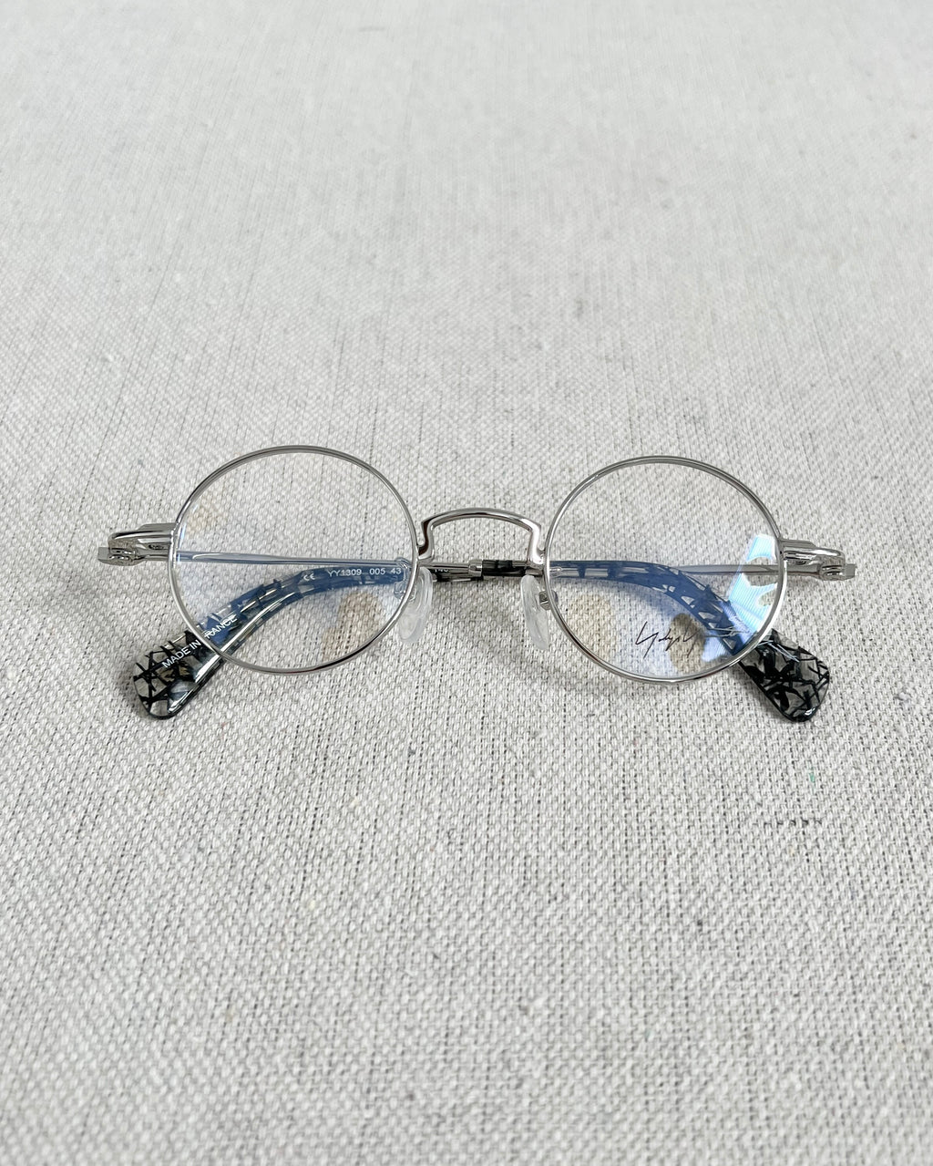 Yohji Yamamoto YY1309 005 Round Silver Glasses