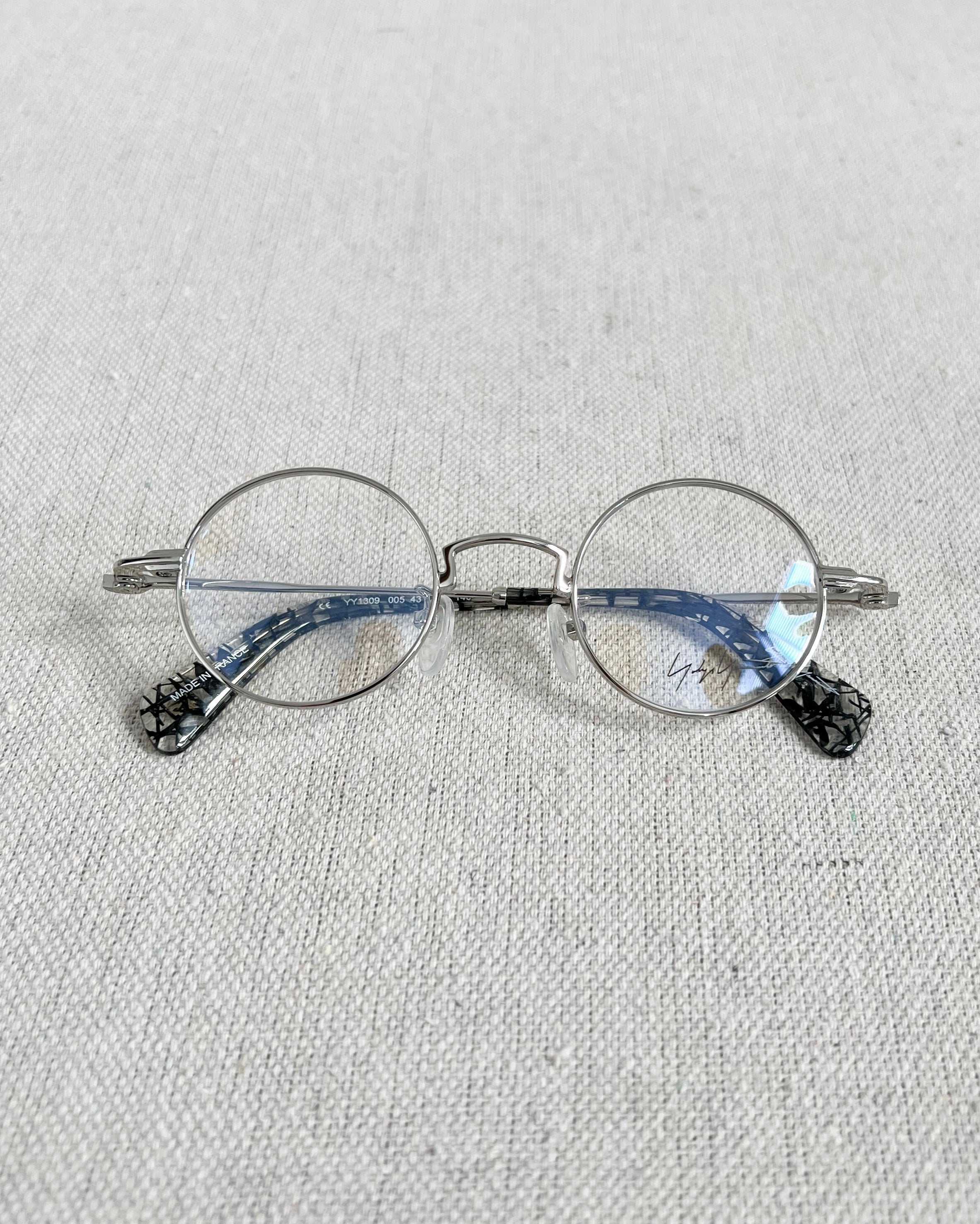 Yohji Yamamoto YY1309 005 Round Silver Glasses